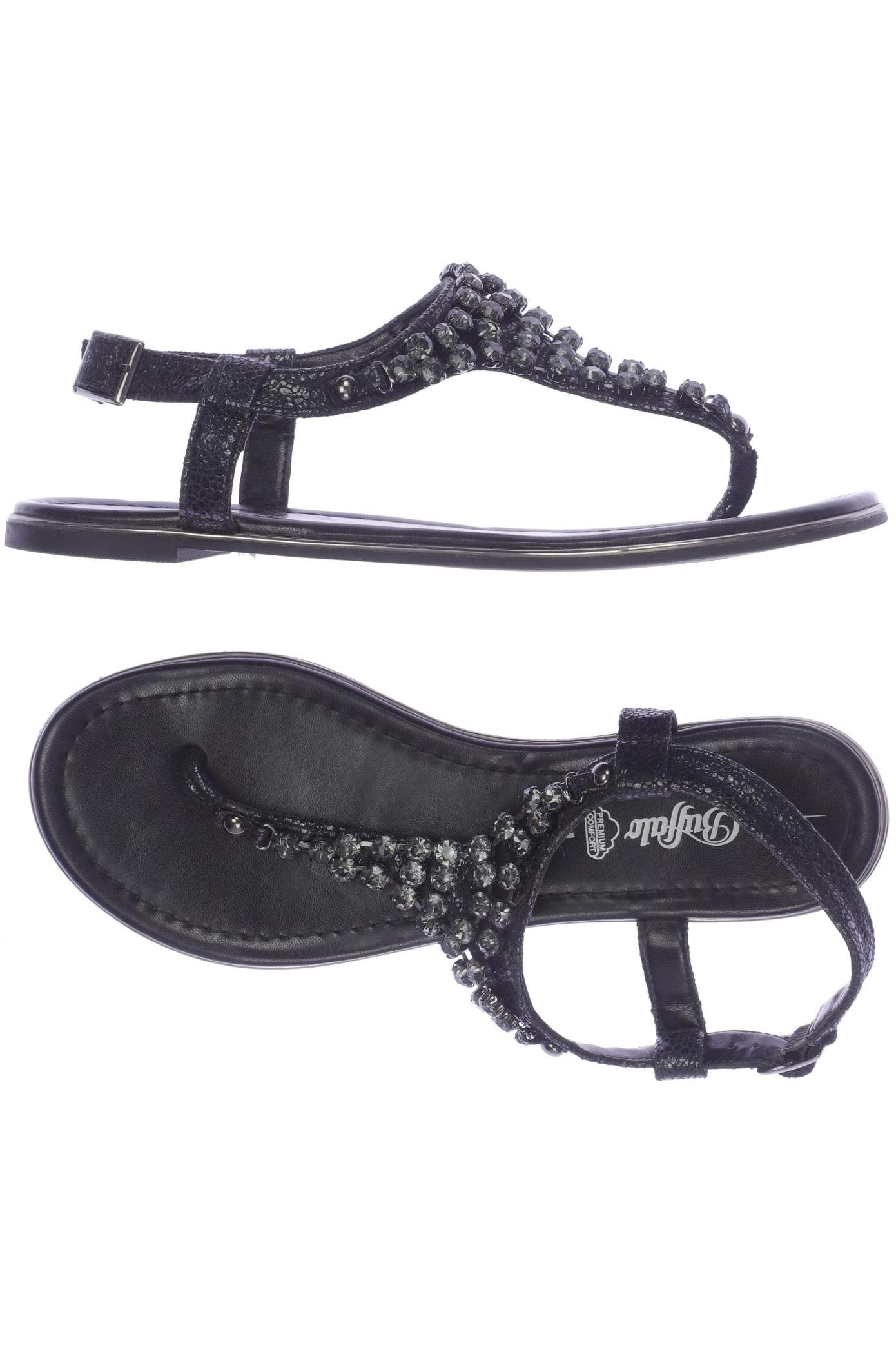 

Buffalo London Damen Sandale, schwarz, Gr. 40