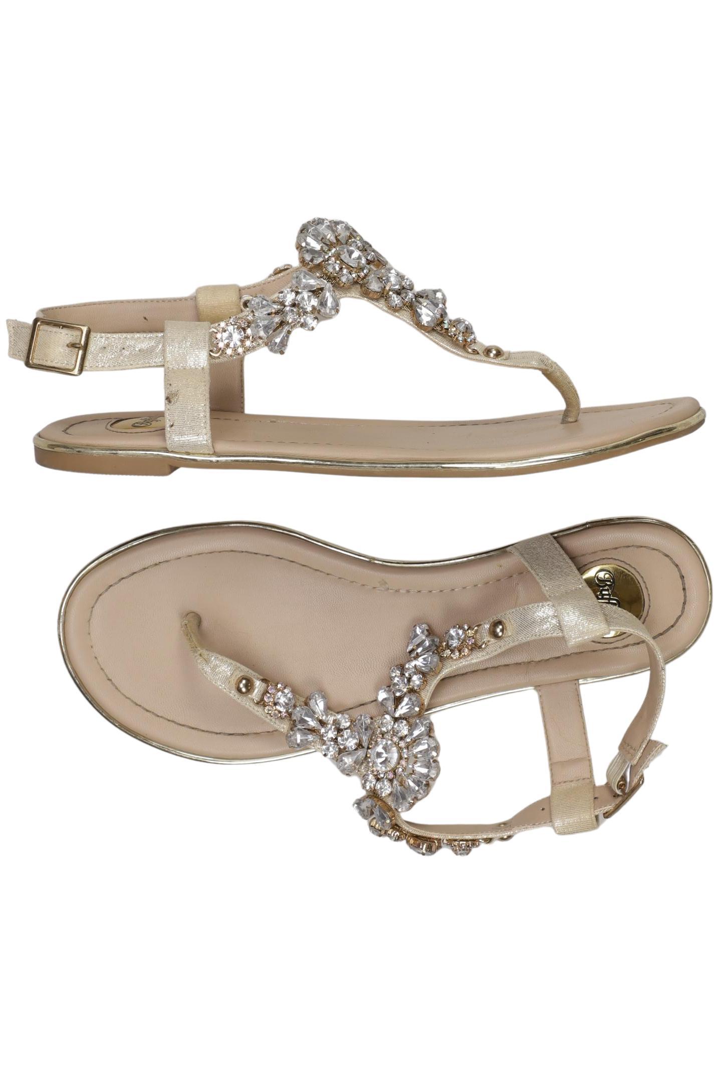 

Buffalo London Damen Sandale, gold, Gr. 38