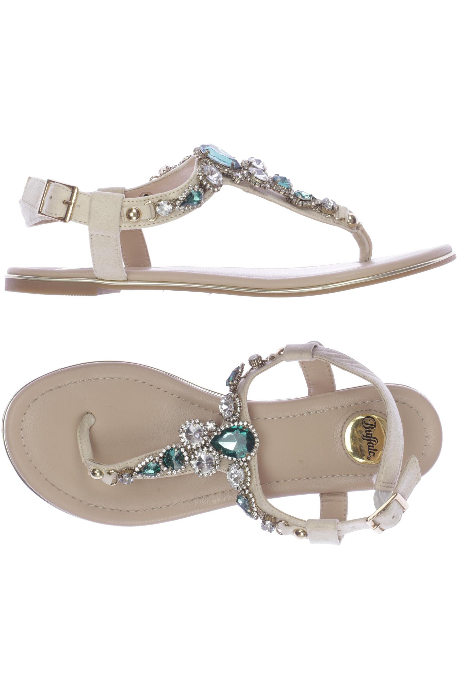 

Buffalo London Damen Sandale, beige, Gr. 37