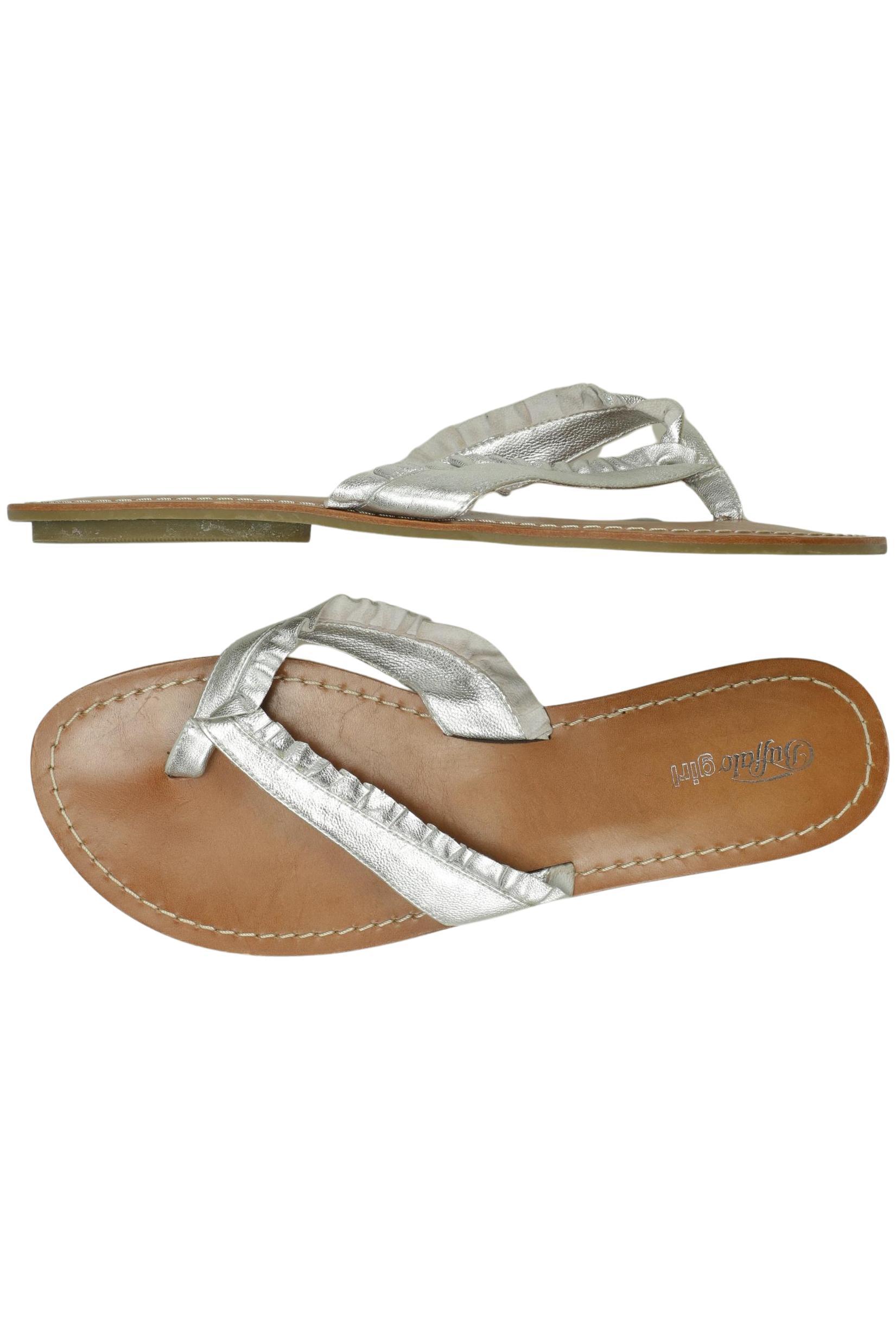 

Buffalo London Damen Sandale, silber, Gr. 41