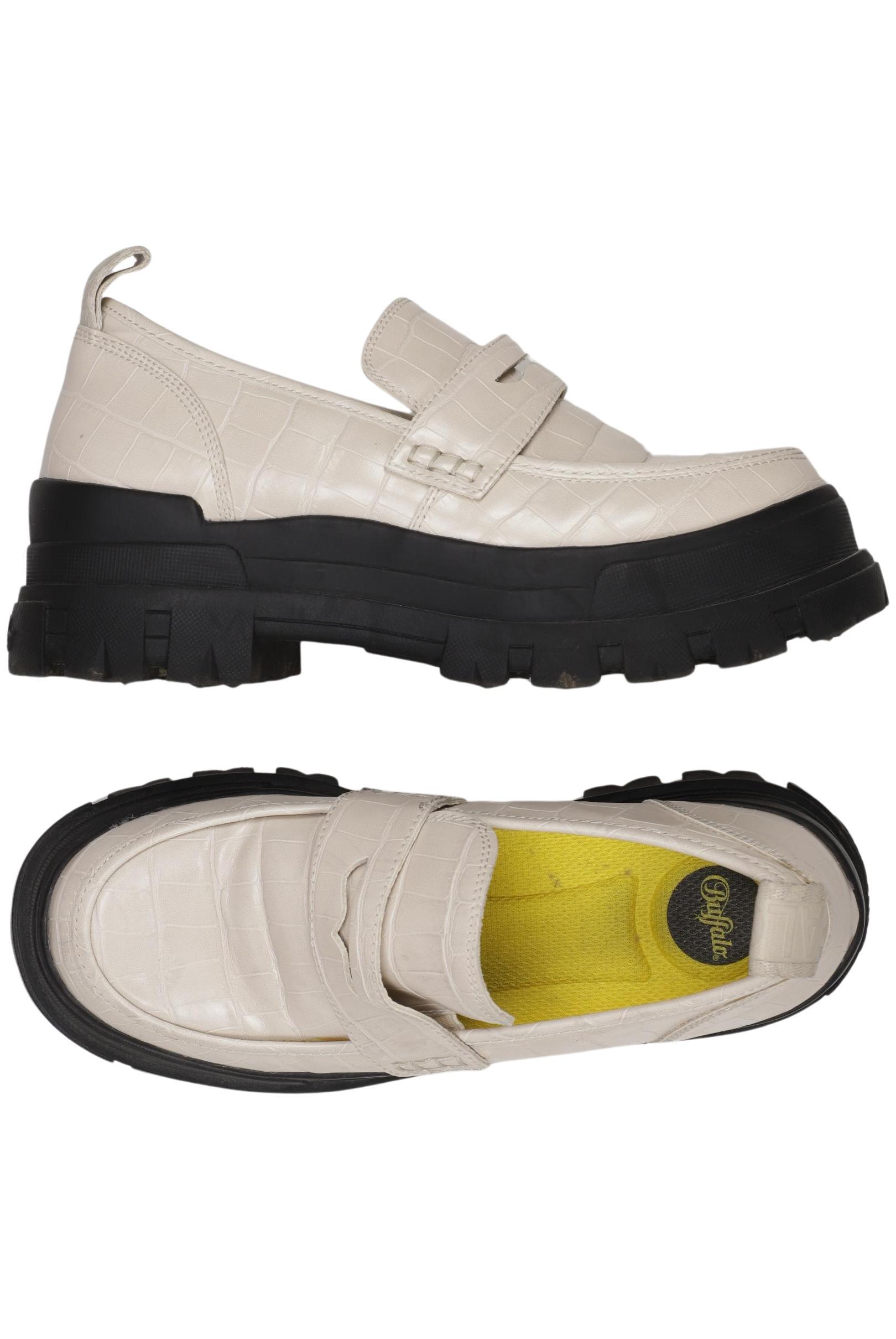 

Buffalo London Damen Halbschuh, cremeweiß, Gr. 39