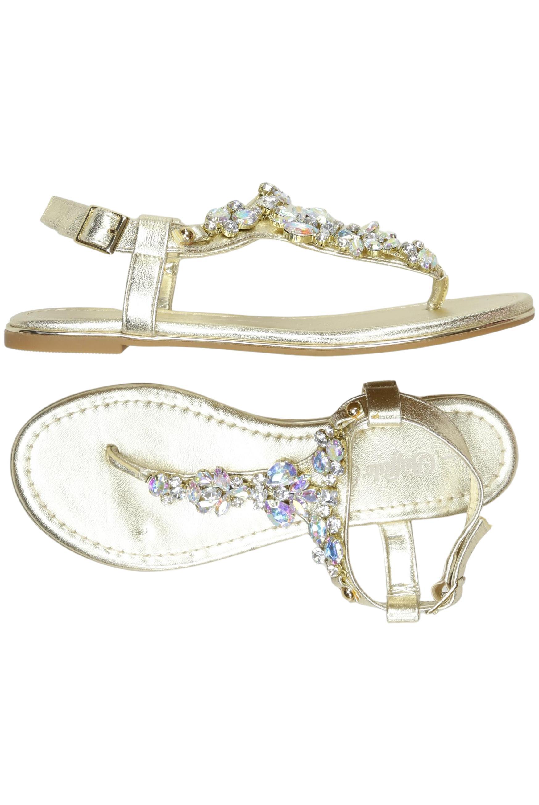 

Buffalo London Damen Sandale, gold, Gr. 38