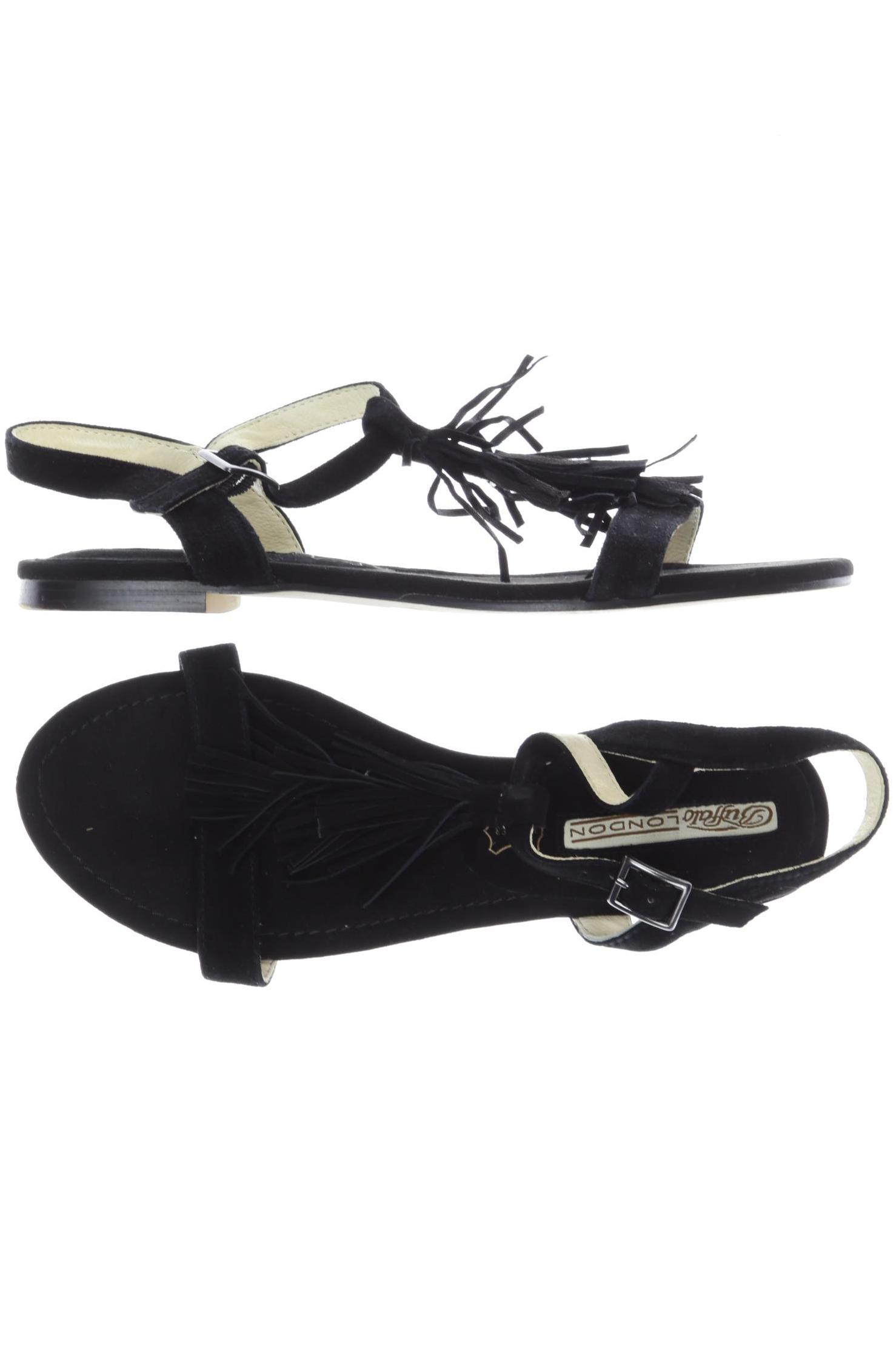 

Buffalo London Damen Sandale, schwarz, Gr. 38