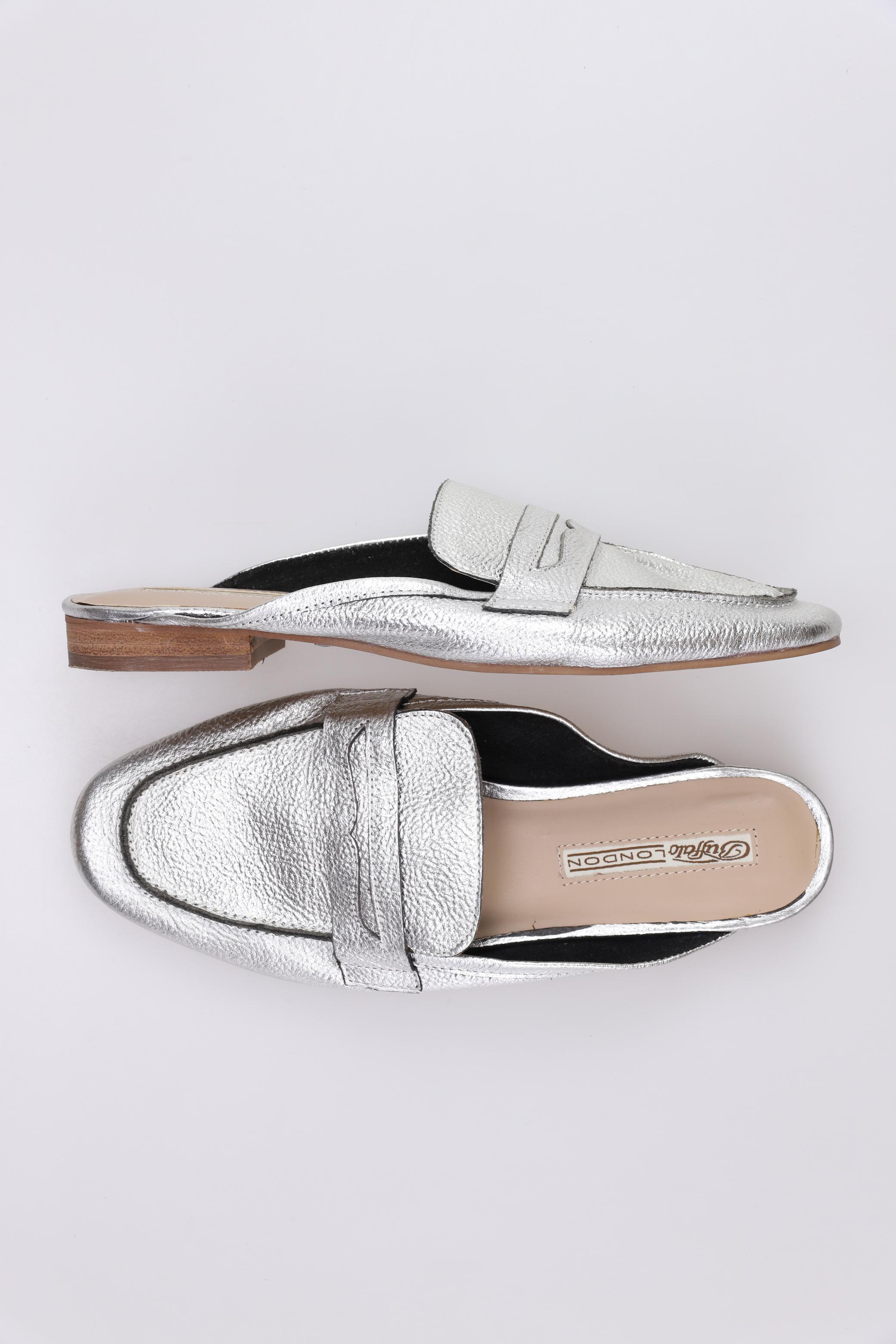 

Buffalo LONDON Damen Sandale, silber