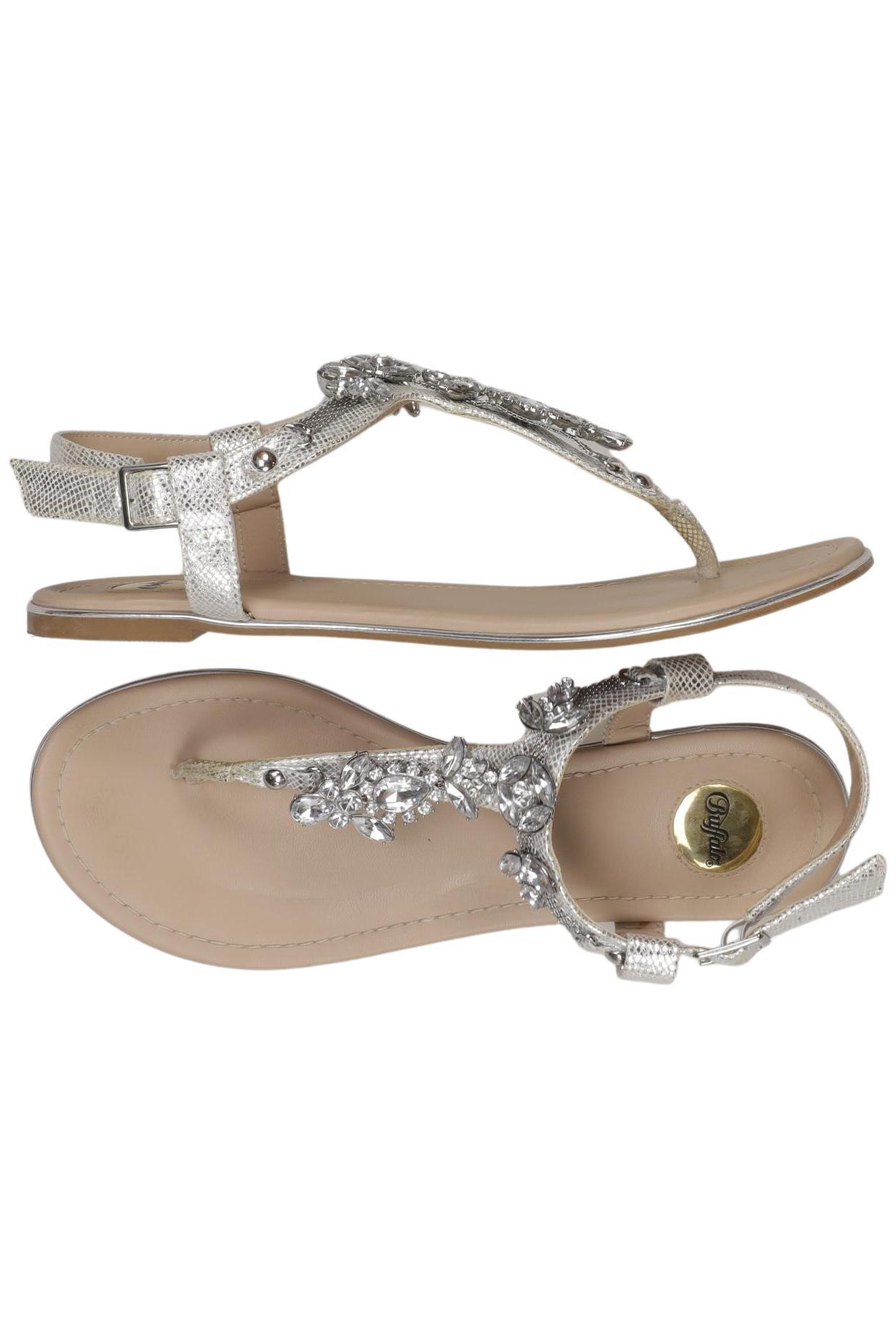 

Buffalo London Damen Sandale, silber, Gr. 40