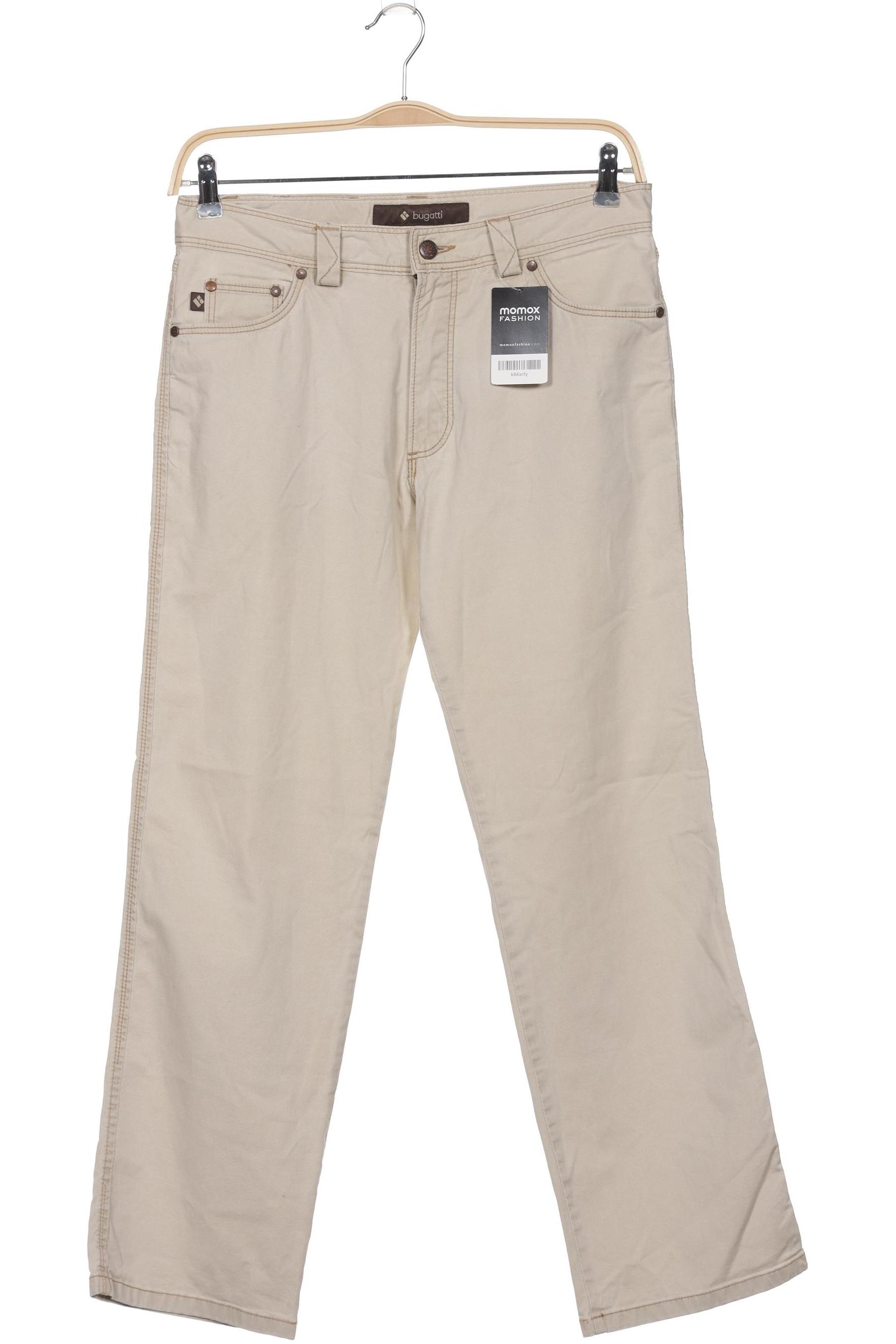 

Bugatti Herren Jeans, cremeweiß, Gr. 33