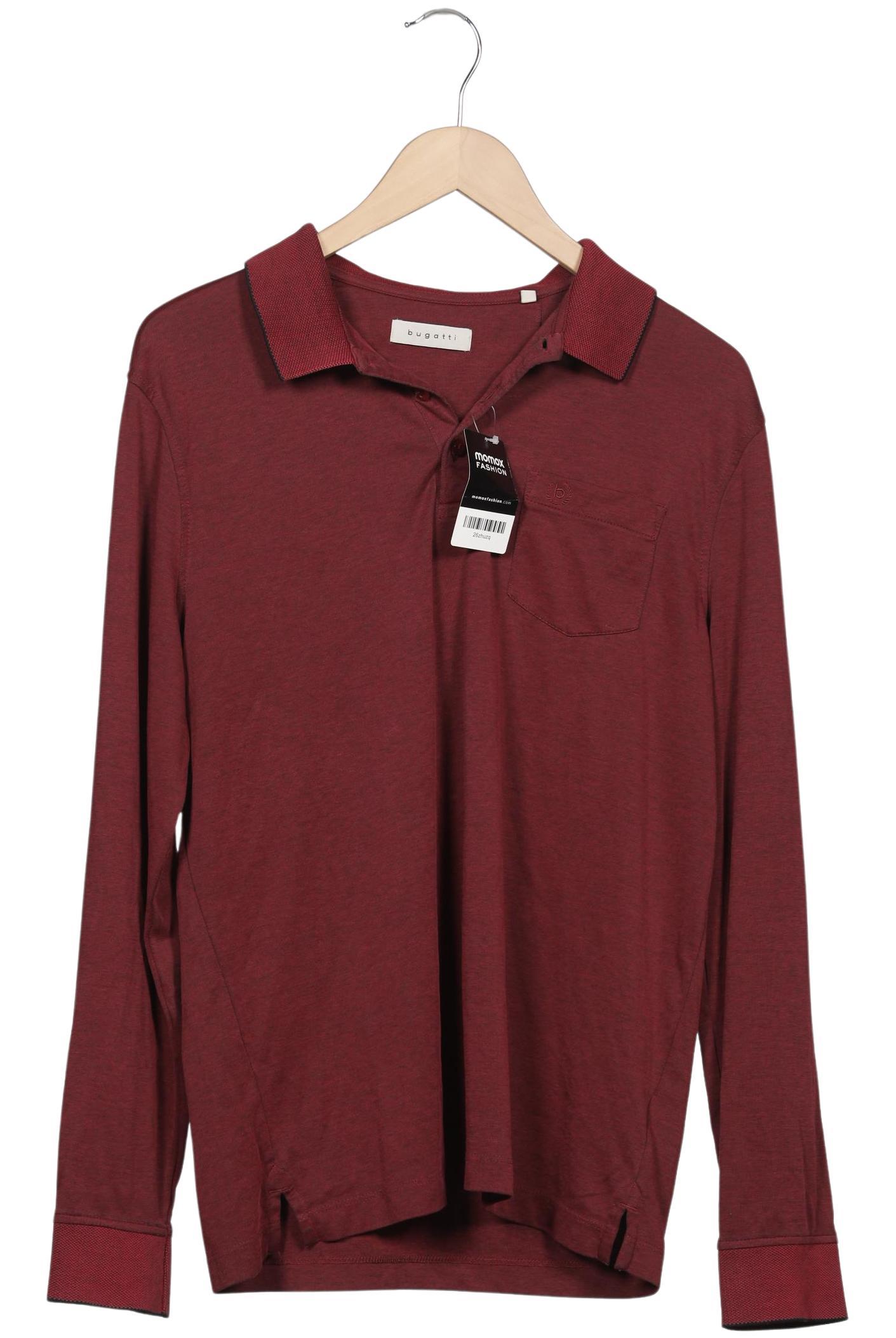 

Bugatti Herren Langarmshirt, bordeaux, Gr. 48