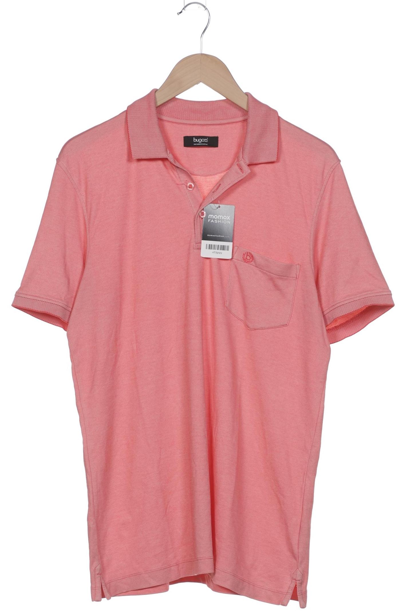

Bugatti Herren Poloshirt, pink, Gr. 52