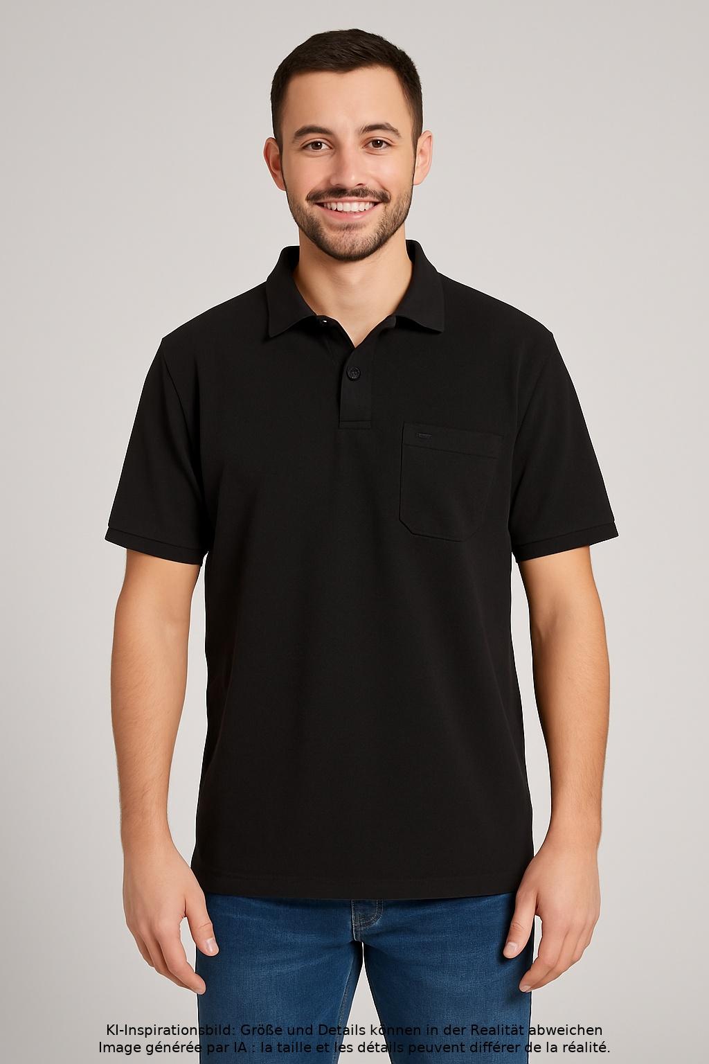 

Bugatti Herren Poloshirt, schwarz, Gr. 54