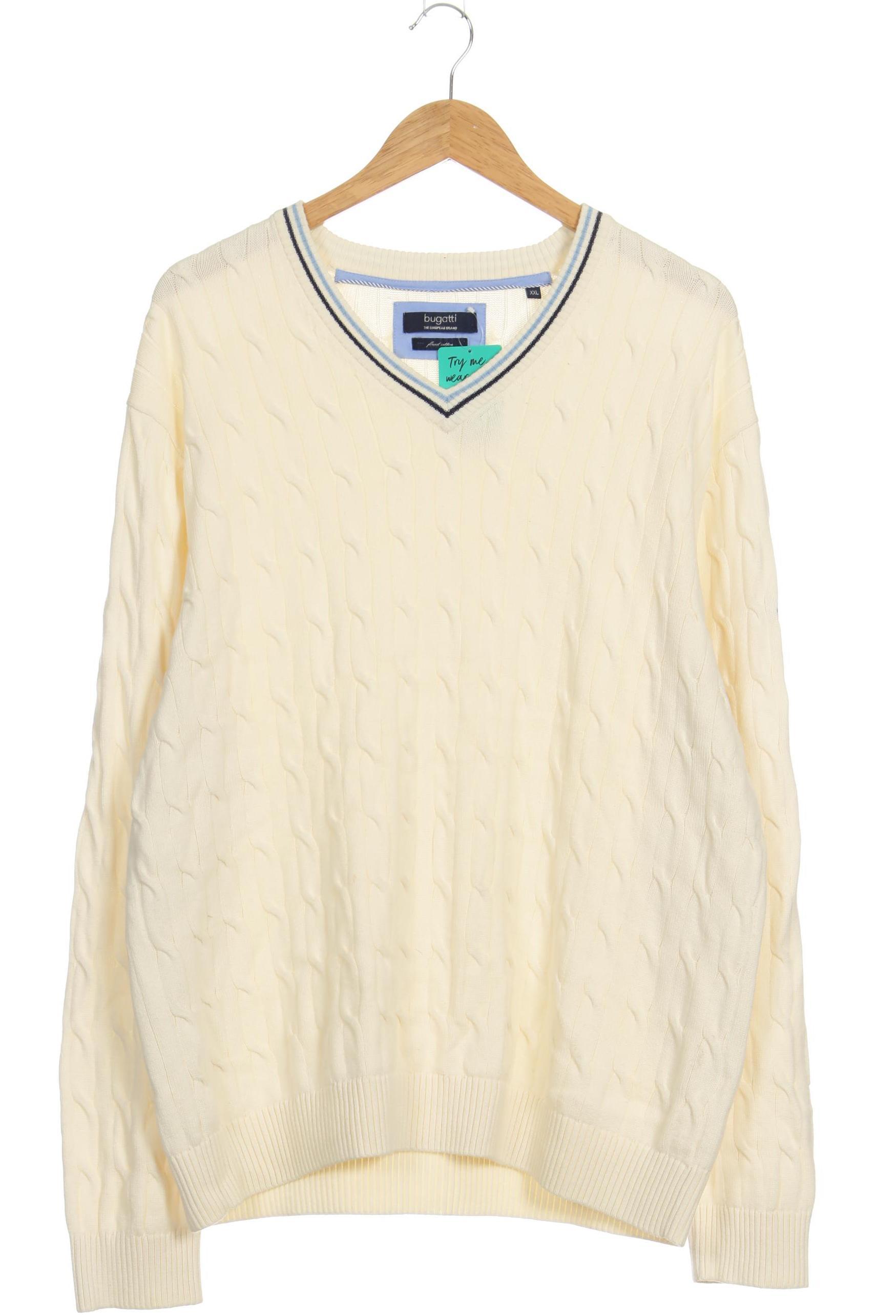 Thumbnail - Bugatti Herren Pullover, weiß, Gr.