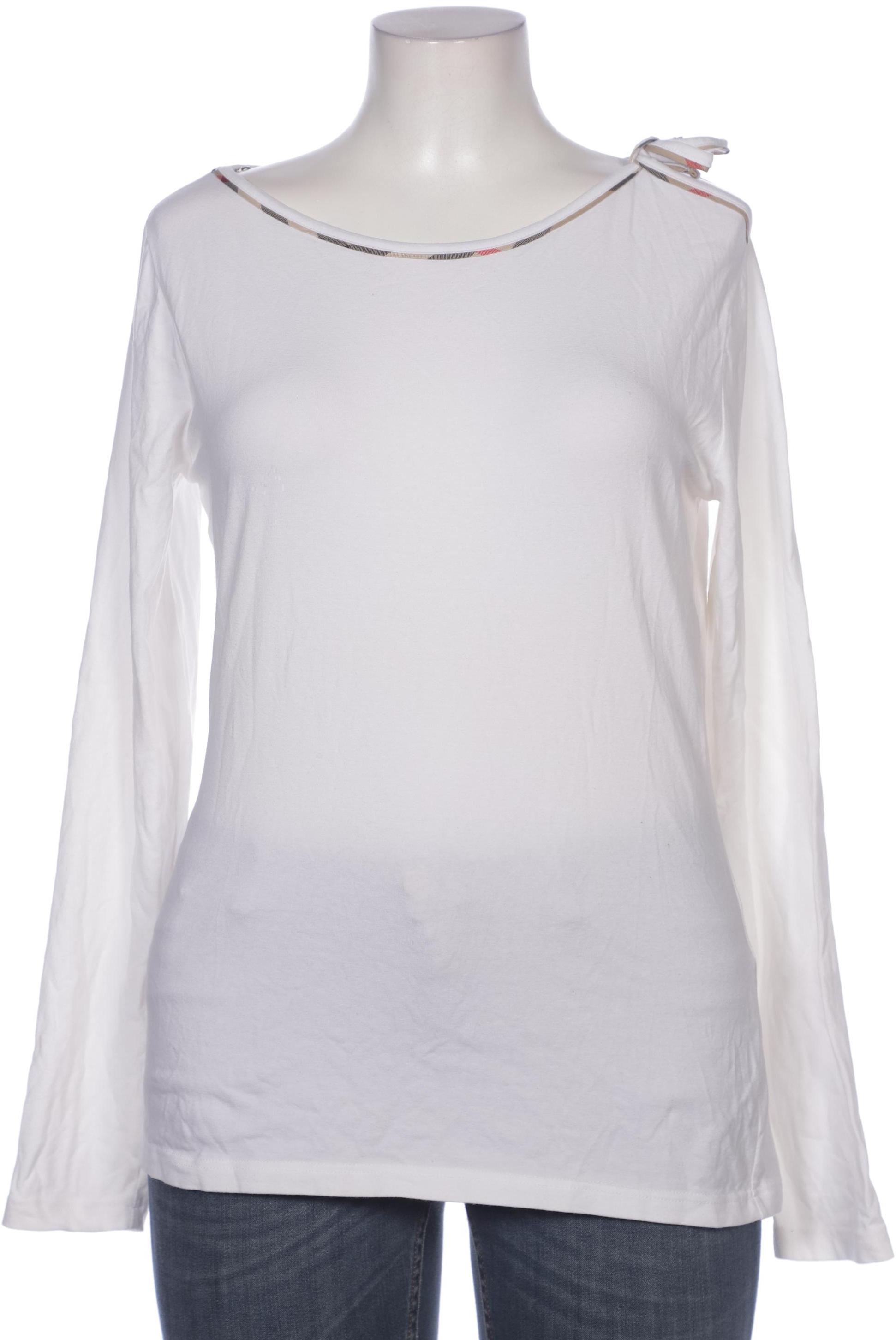 

Burberry Damen Langarmshirt, weiß, Gr. 44