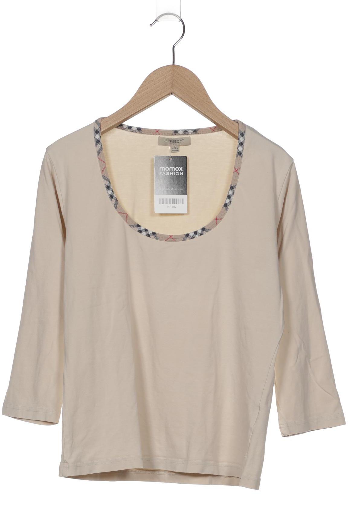 

Burberry Damen Langarmshirt, cremeweiß, Gr. 42