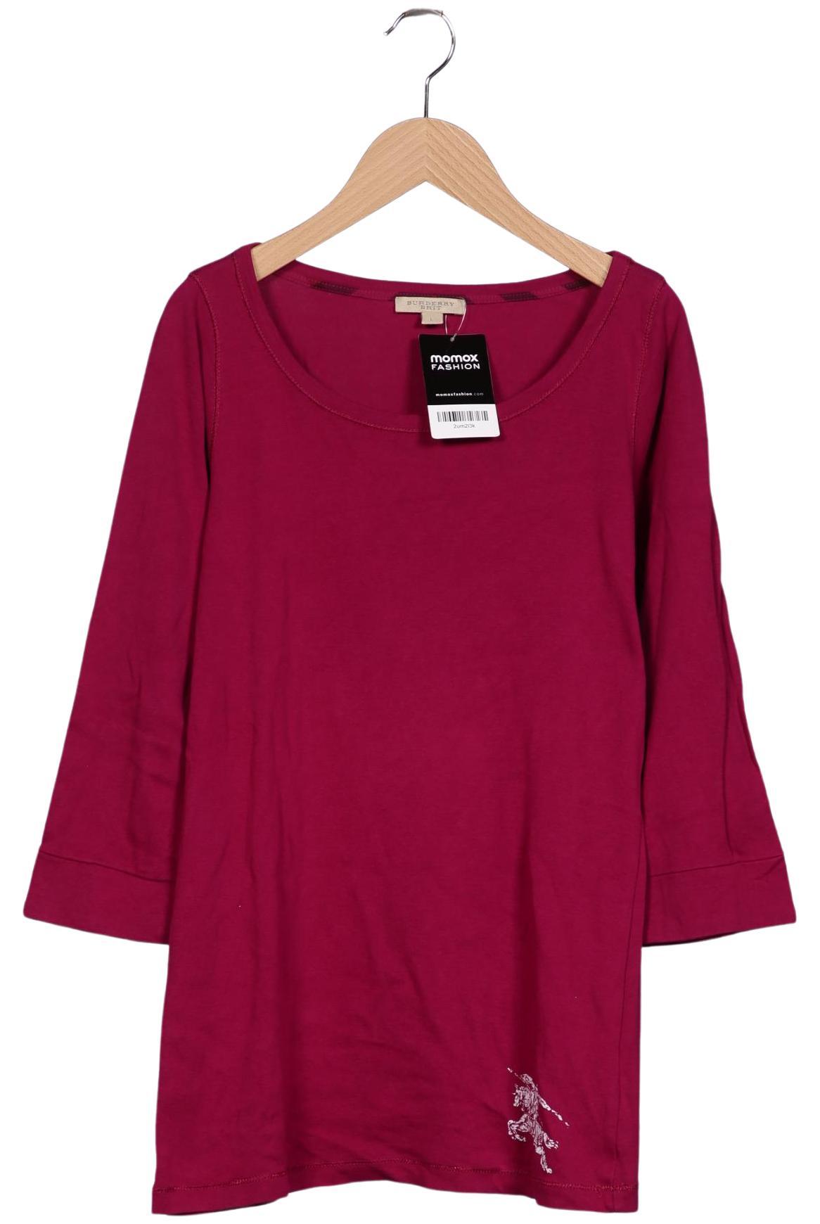 

Burberry Damen Langarmshirt, bordeaux, Gr. 42