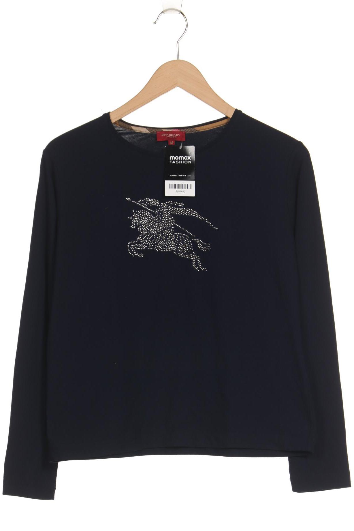

Burberry Damen Langarmshirt, marineblau, Gr. 46