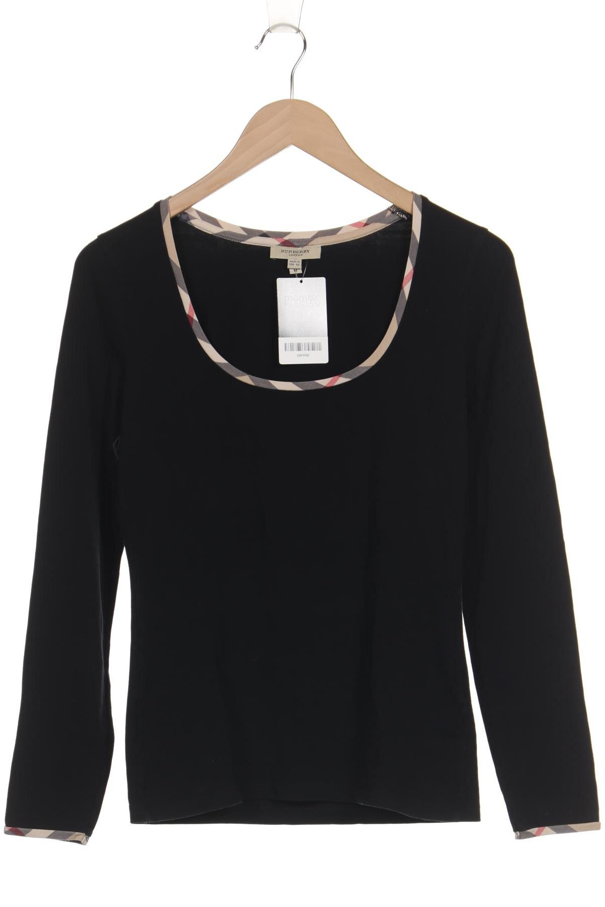 

Burberry Damen Langarmshirt, schwarz, Gr. 38