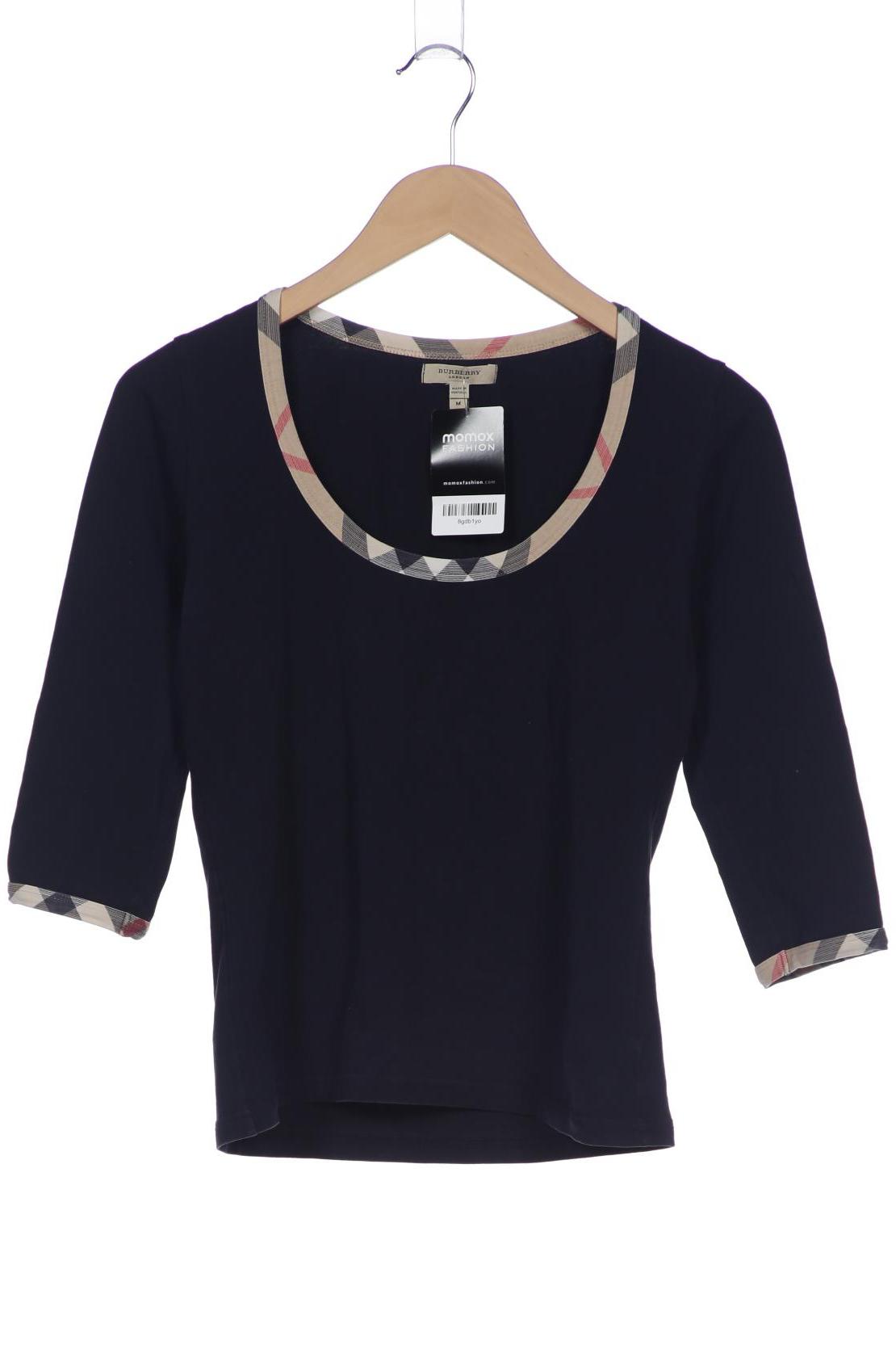 

Burberry Damen Langarmshirt, marineblau, Gr. 38