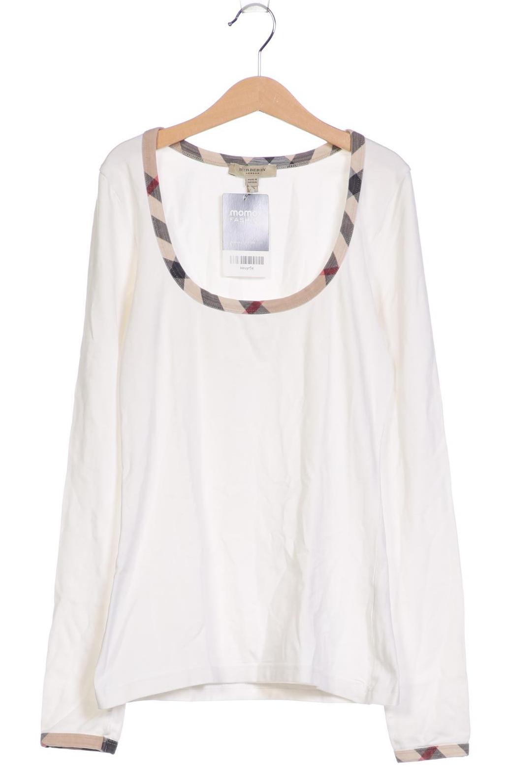 

Burberry Damen Langarmshirt, weiß, Gr. 34