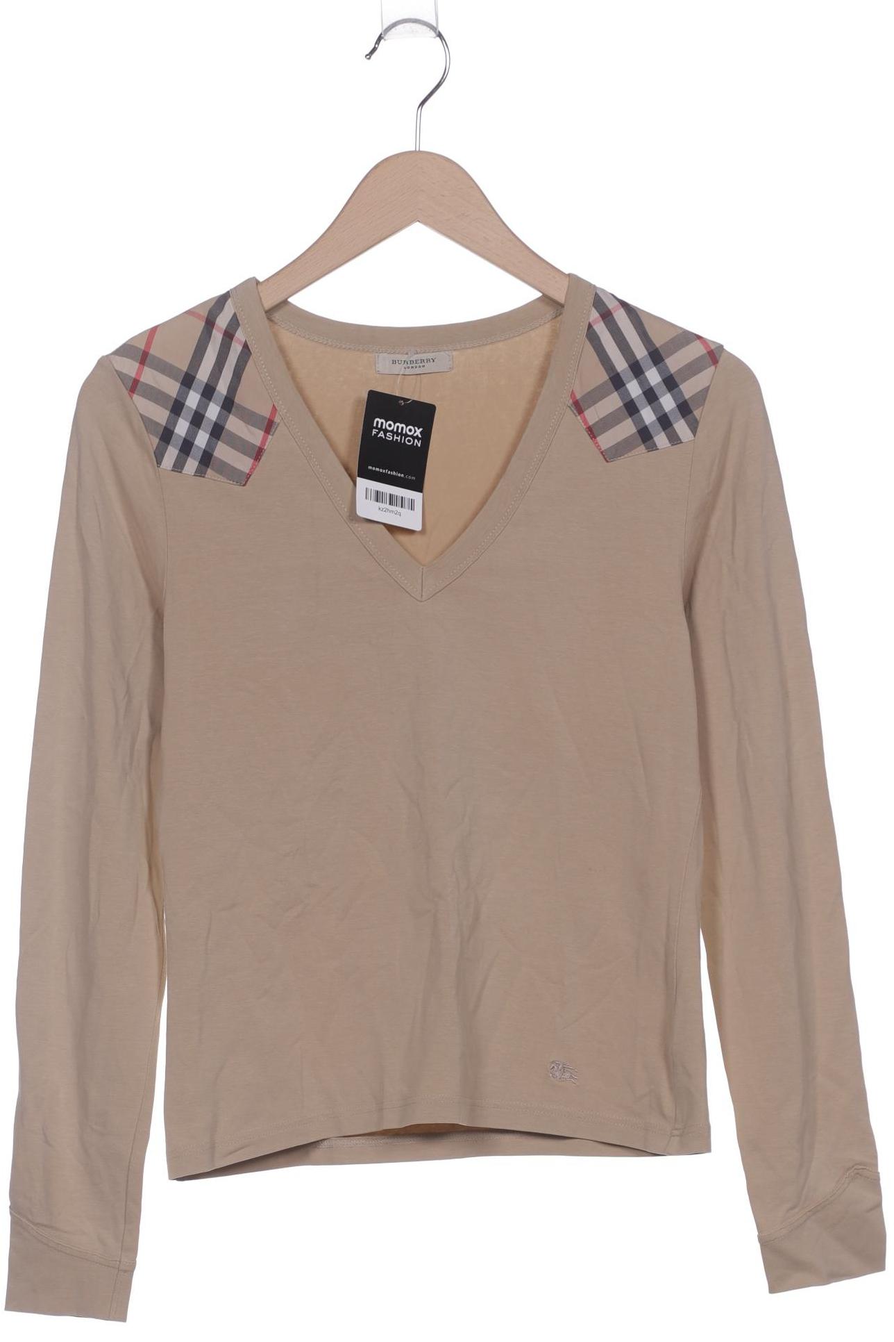 

Burberry Damen Langarmshirt, beige, Gr. 38