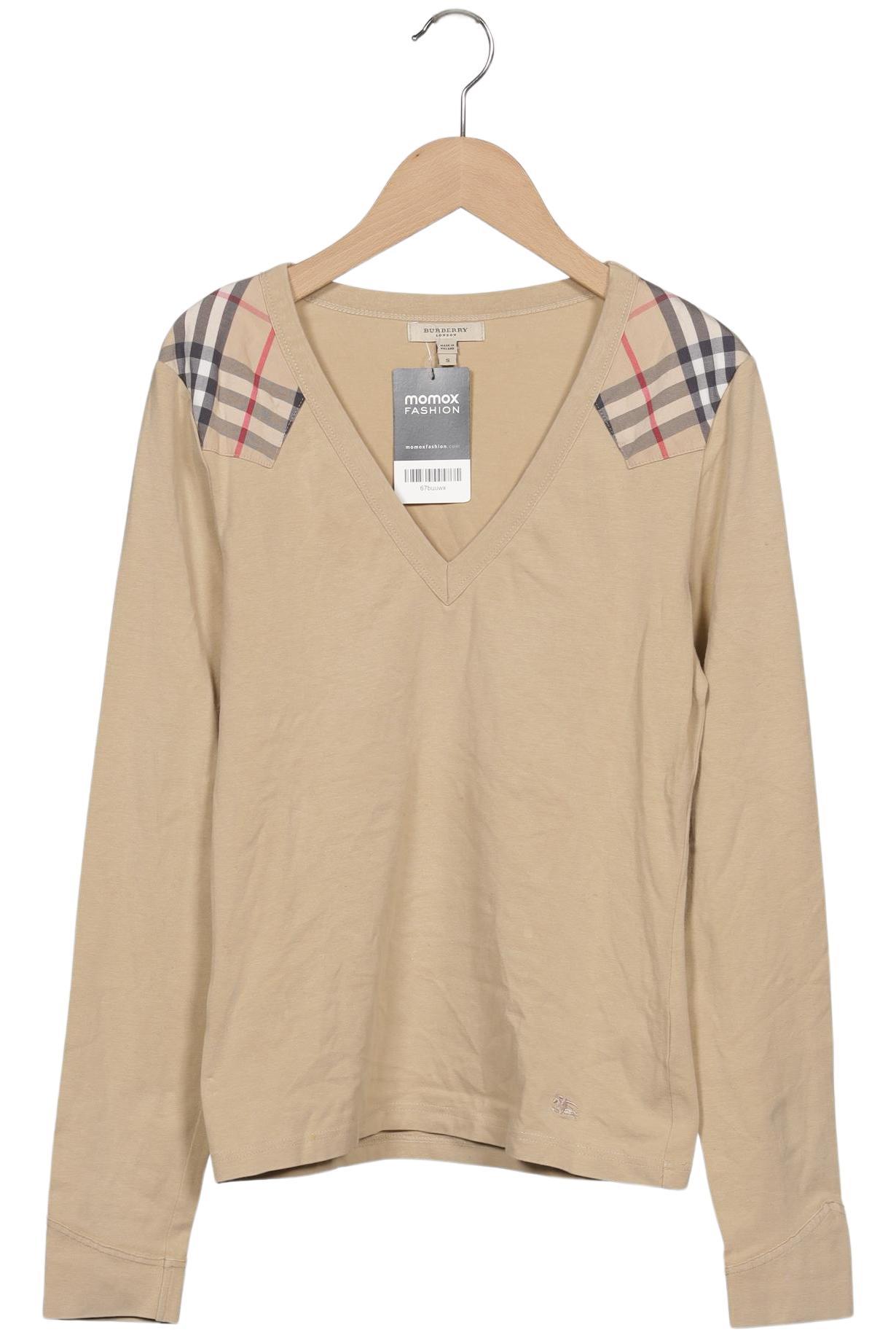 

Burberry Damen Langarmshirt, beige, Gr. 36