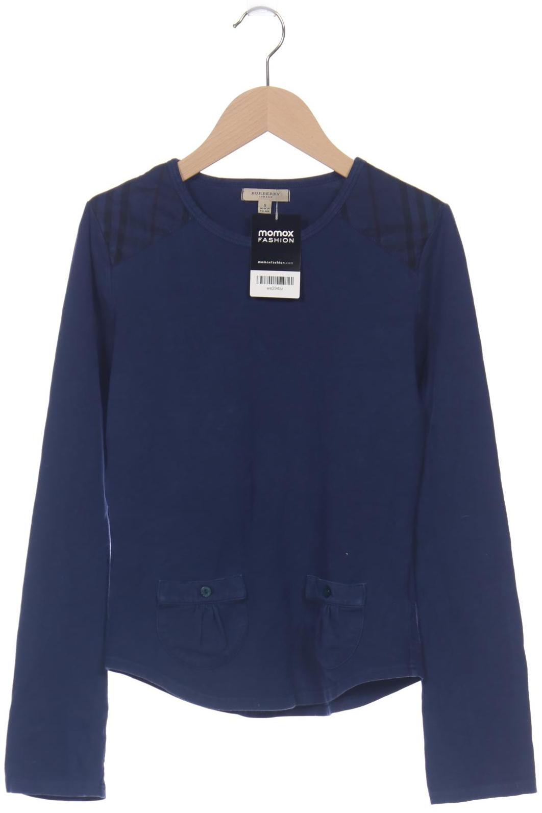 

Burberry Damen Langarmshirt, marineblau, Gr. 36