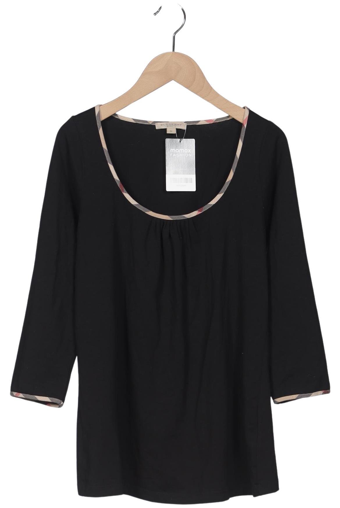 

Burberry Damen Langarmshirt, schwarz, Gr. 38