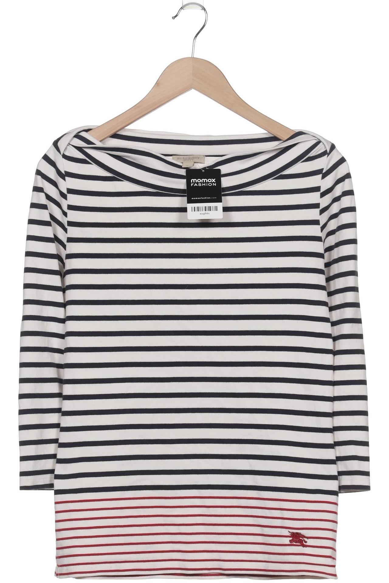

Burberry Damen Langarmshirt, weiß, Gr. 38