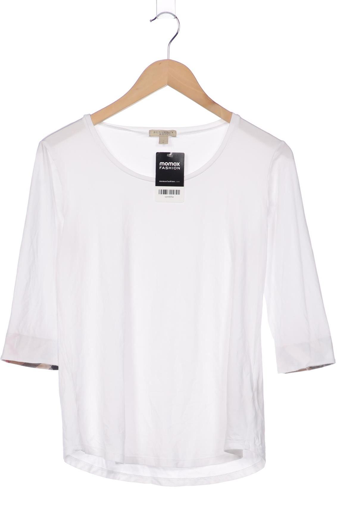 

Burberry Damen Langarmshirt, weiß, Gr. 42