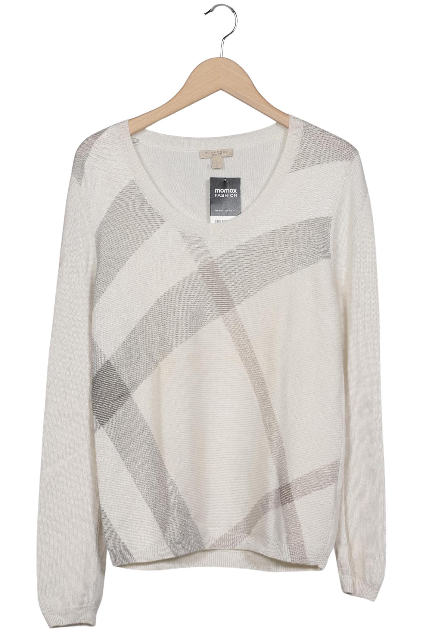 

Burberry Damen Pullover, cremeweiß, Gr. 42