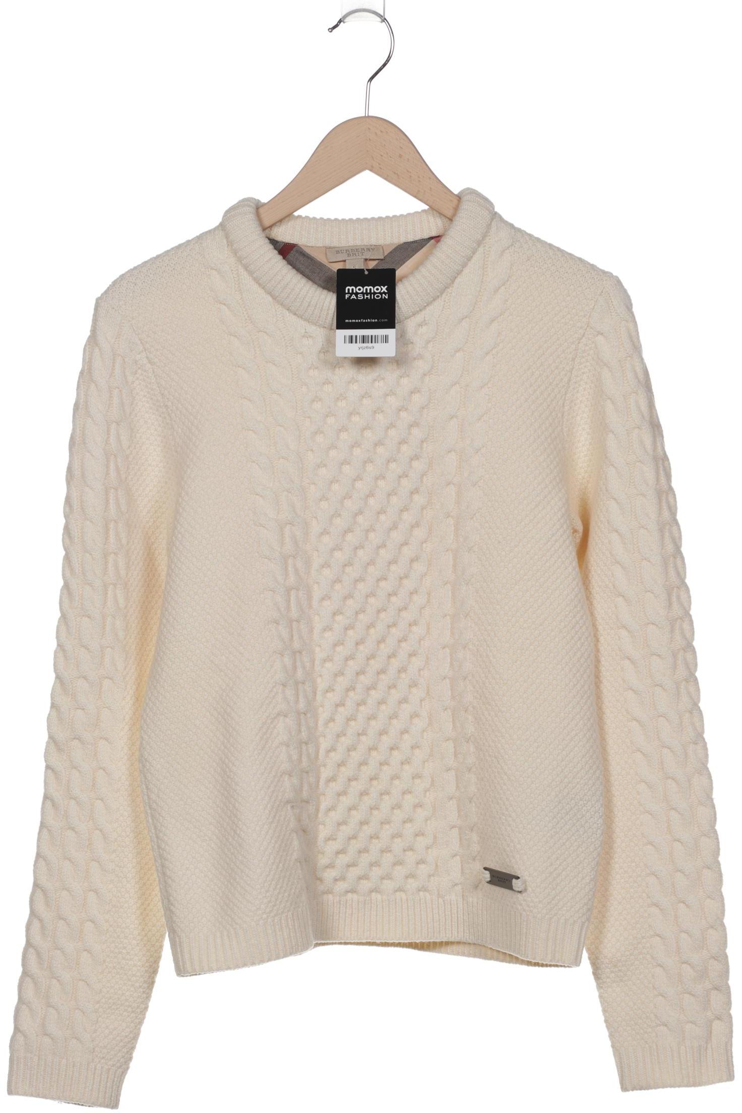 

Burberry Damen Pullover, cremeweiß, Gr. 36