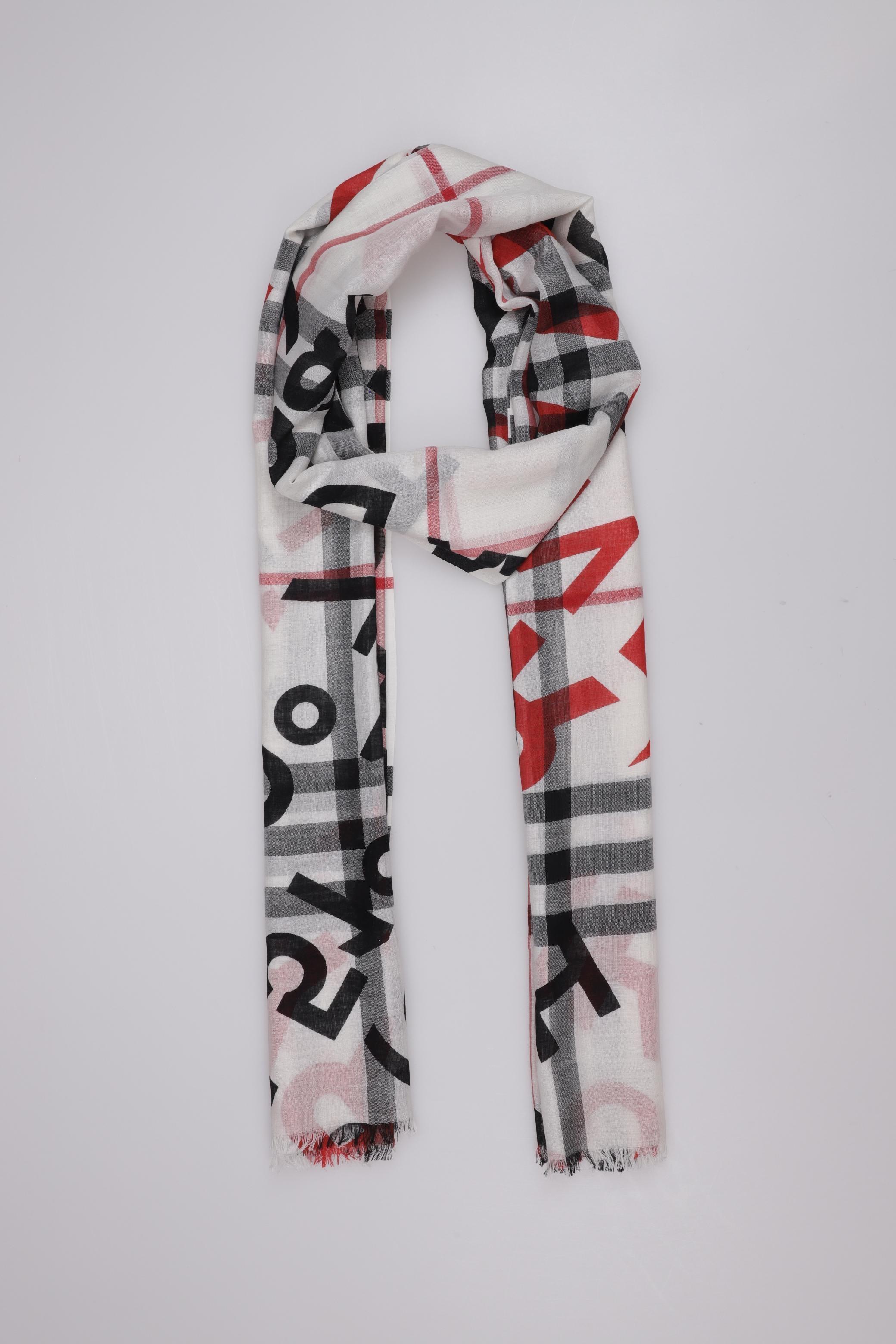 

Burberry Damen Schal, cremeweiß, Gr.