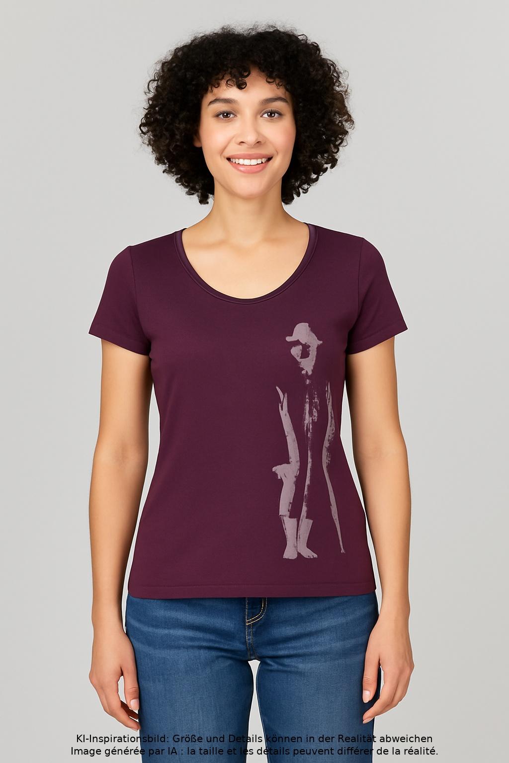 

Burberry Damen T-Shirt, flieder, Gr. 34