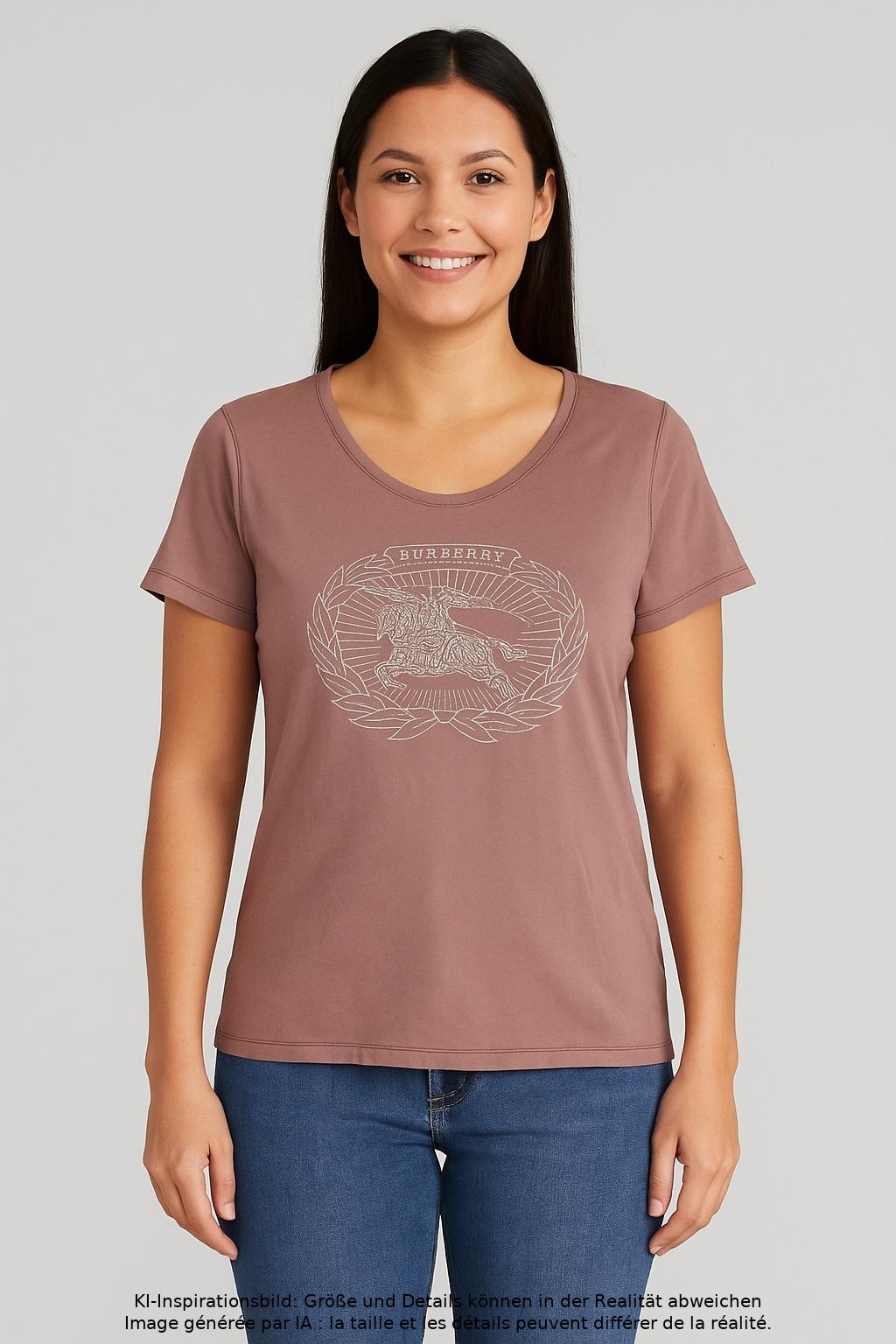 

Burberry Damen T-Shirt, braun, Gr. 44