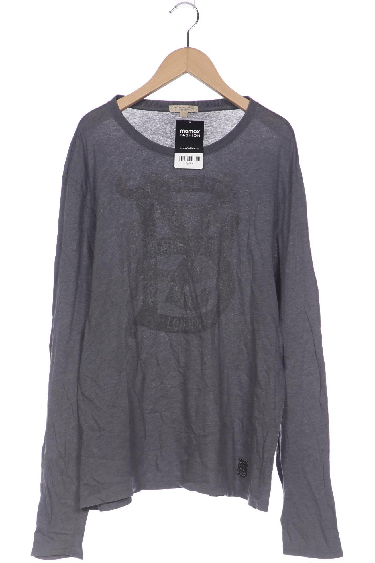 

Burberry Herren Langarmshirt, grau, Gr. 52