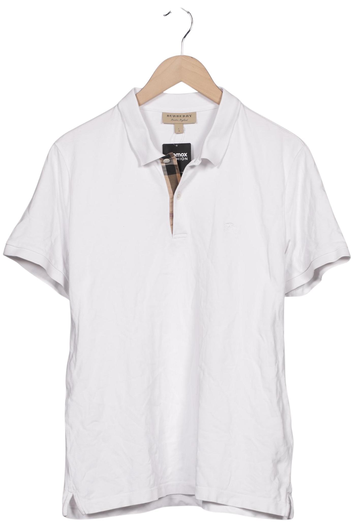 

Burberry Herren Poloshirt, weiß, Gr. 52