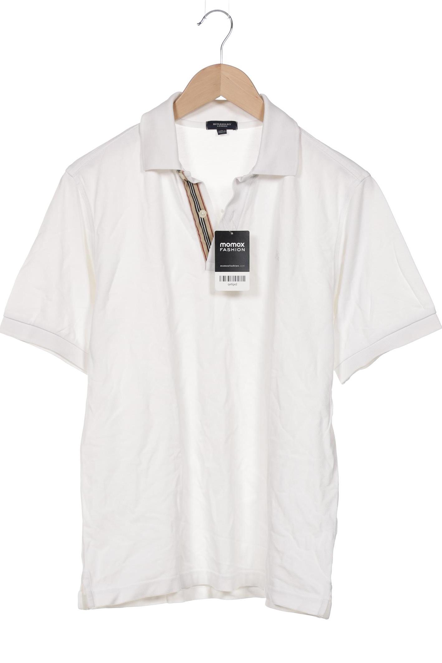 

Burberry Herren Poloshirt, weiß, Gr. 52