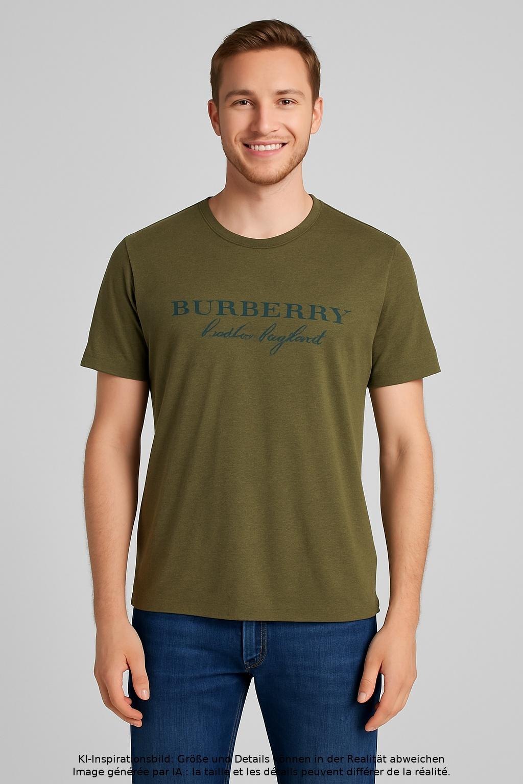 

Burberry Herren T-Shirt, grün, Gr. 54