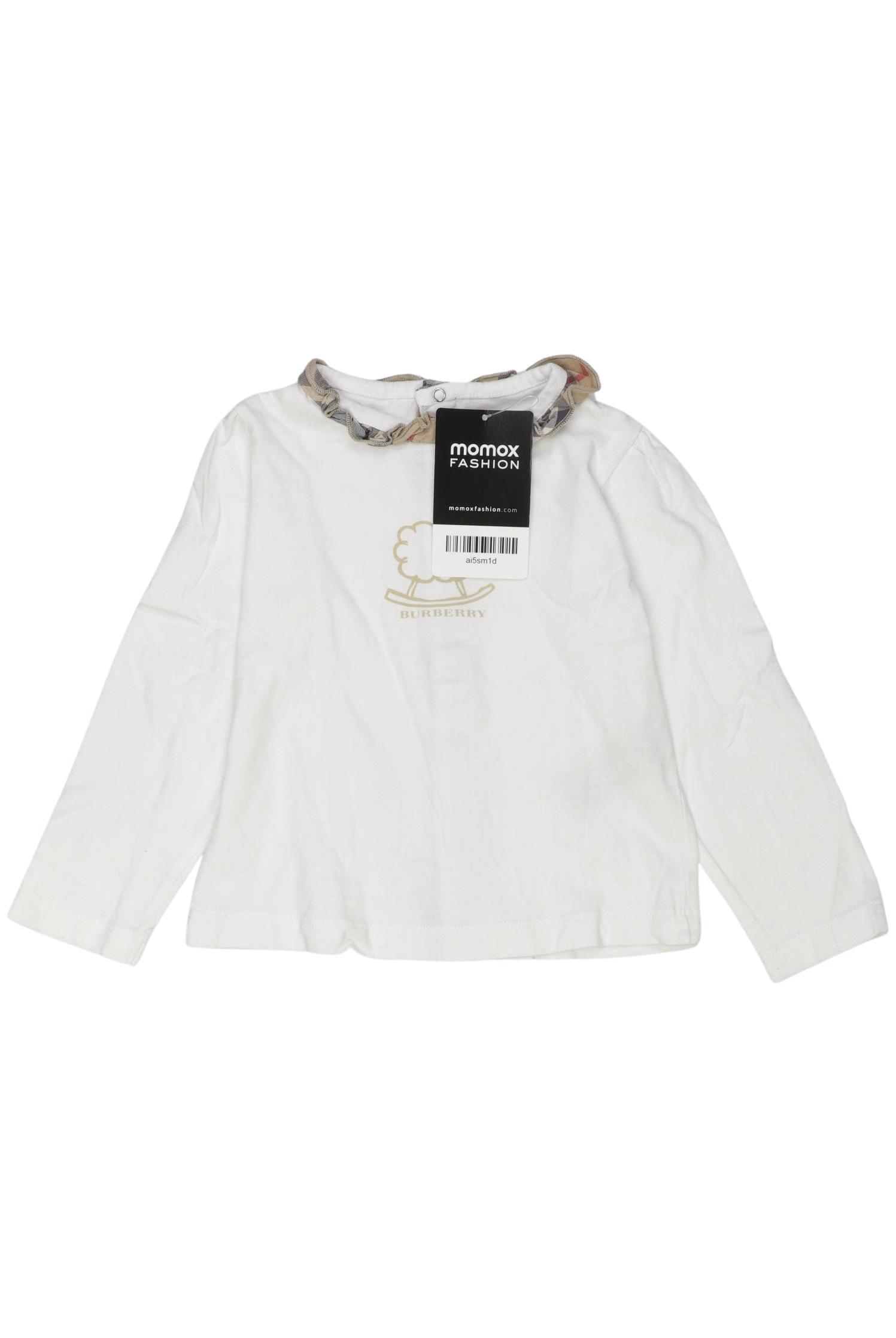 

Burberry Mädchen Langarmshirt, weiß, Gr. 86