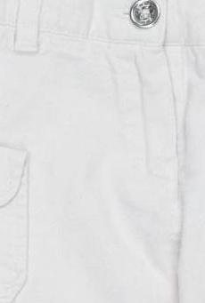 Thumbnail - Burberry Mädchen Stoffhose, weiß, Gr. 68