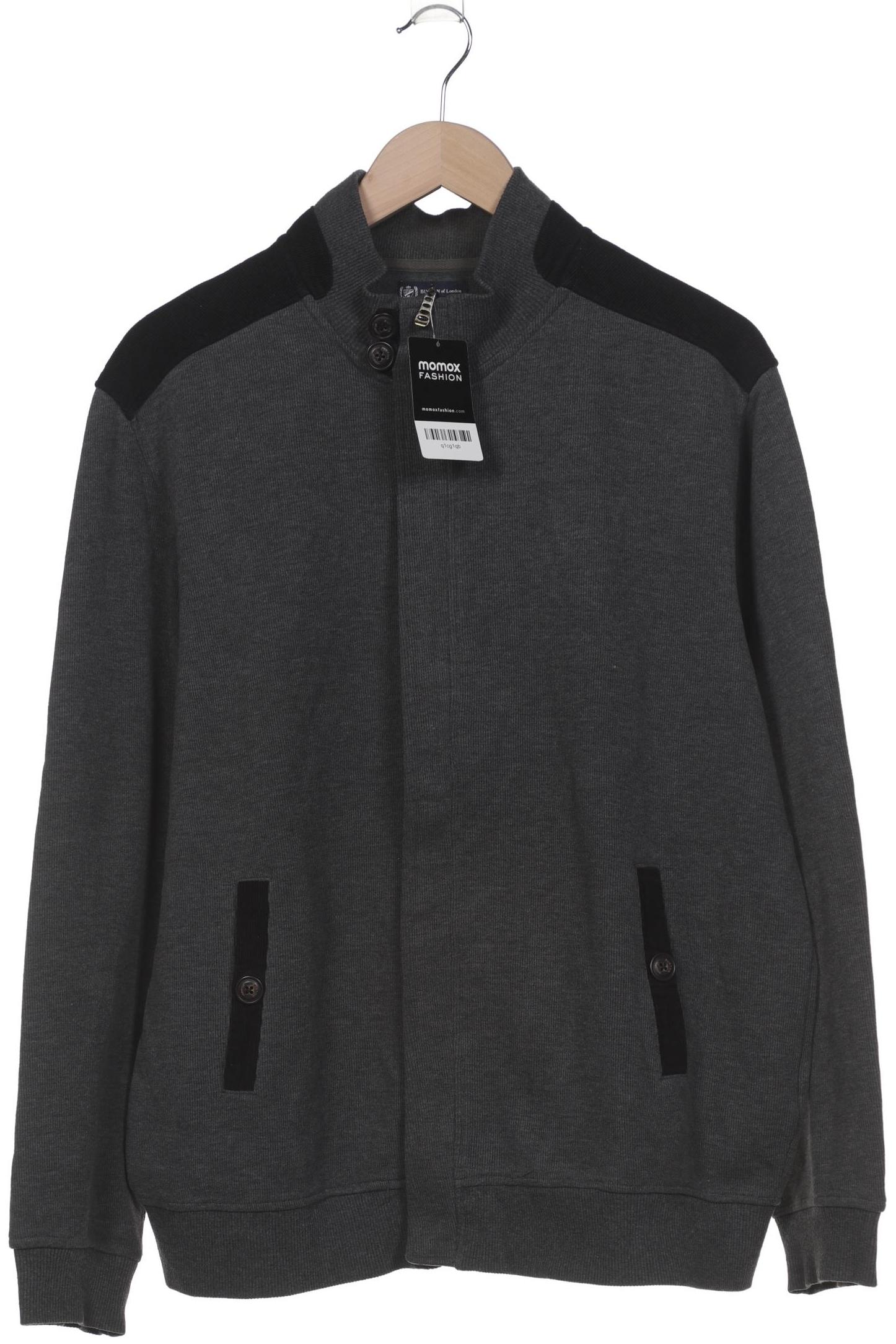 

Burton London Herren Strickjacke, grau, Gr. 56