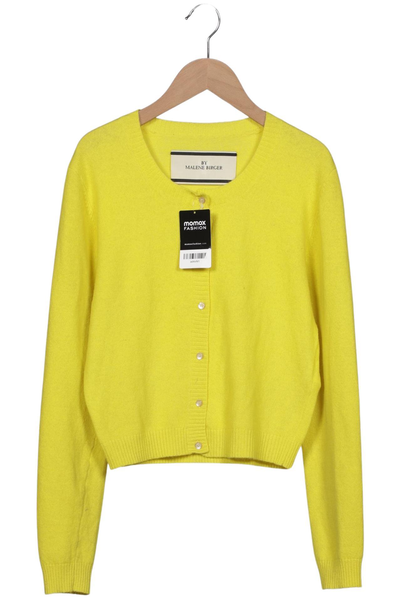 

By Malene Birger Damen Strickjacke, gelb, Gr. 36