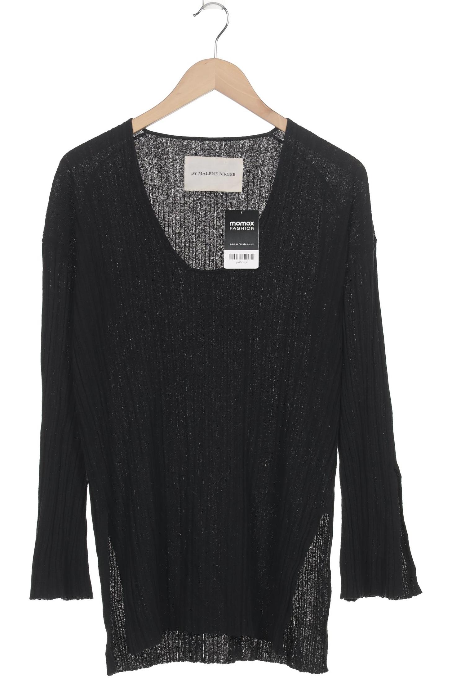 

By Malene Birger Damen Langarmshirt, schwarz, Gr. 36