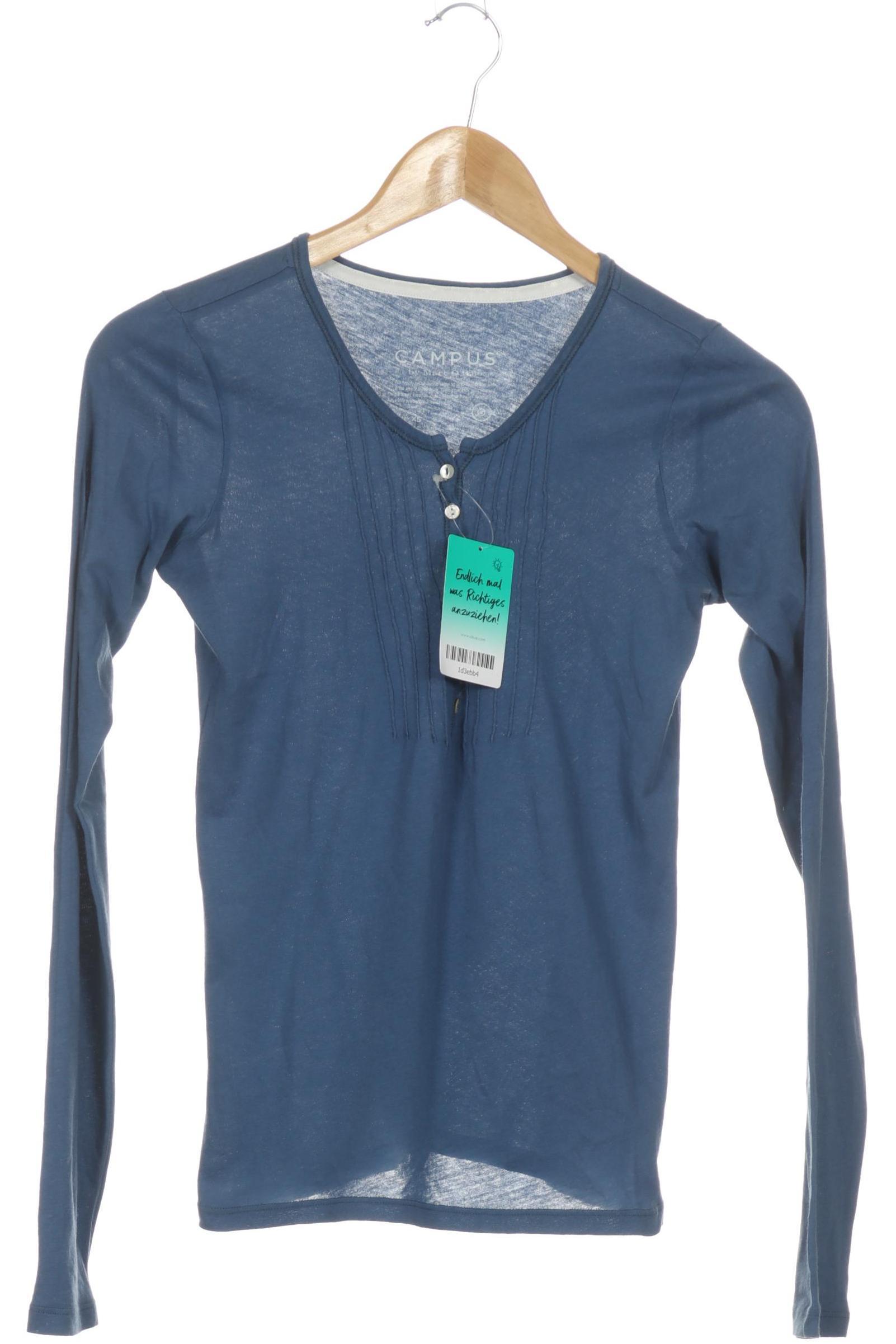 

Campus by Marc O Polo Damen Langarmshirt, blau, Gr.
