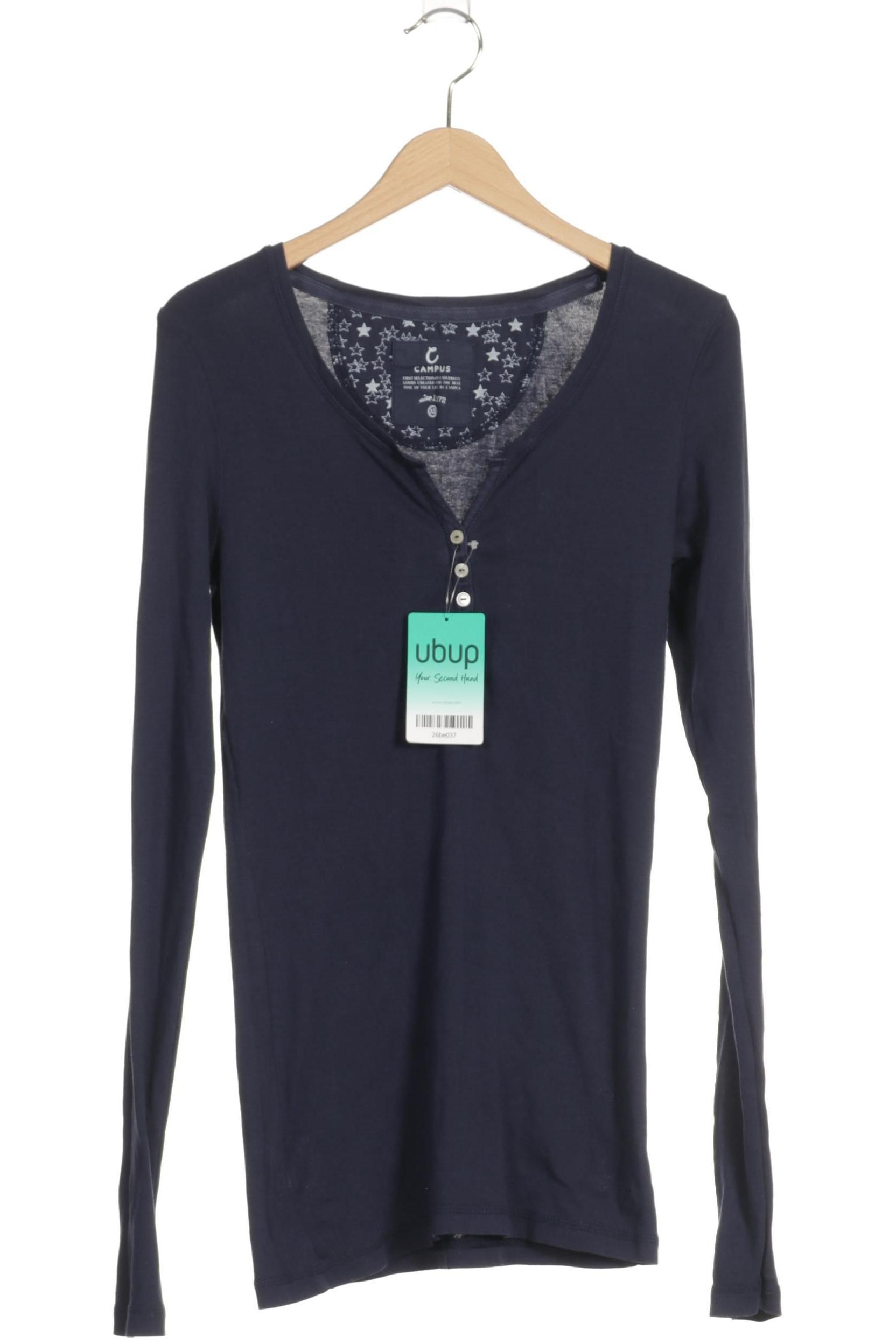 

Campus by Marc O Polo Damen Langarmshirt, blau, Gr.