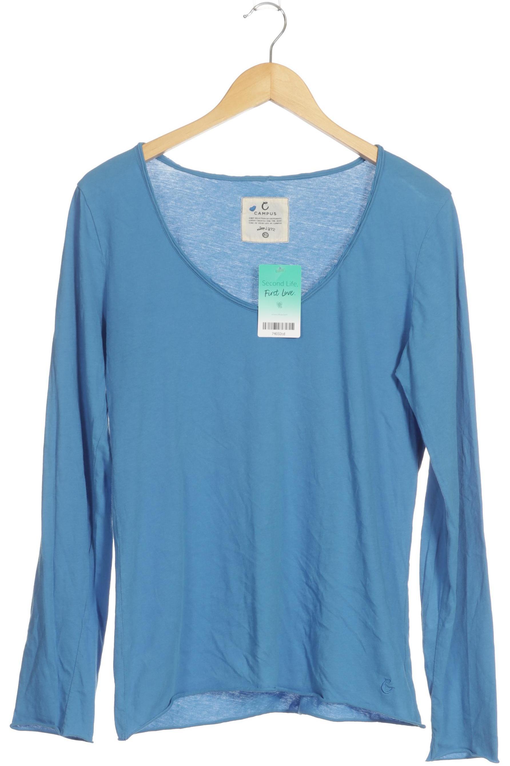 

Campus by Marc O Polo Damen Langarmshirt, blau, Gr.