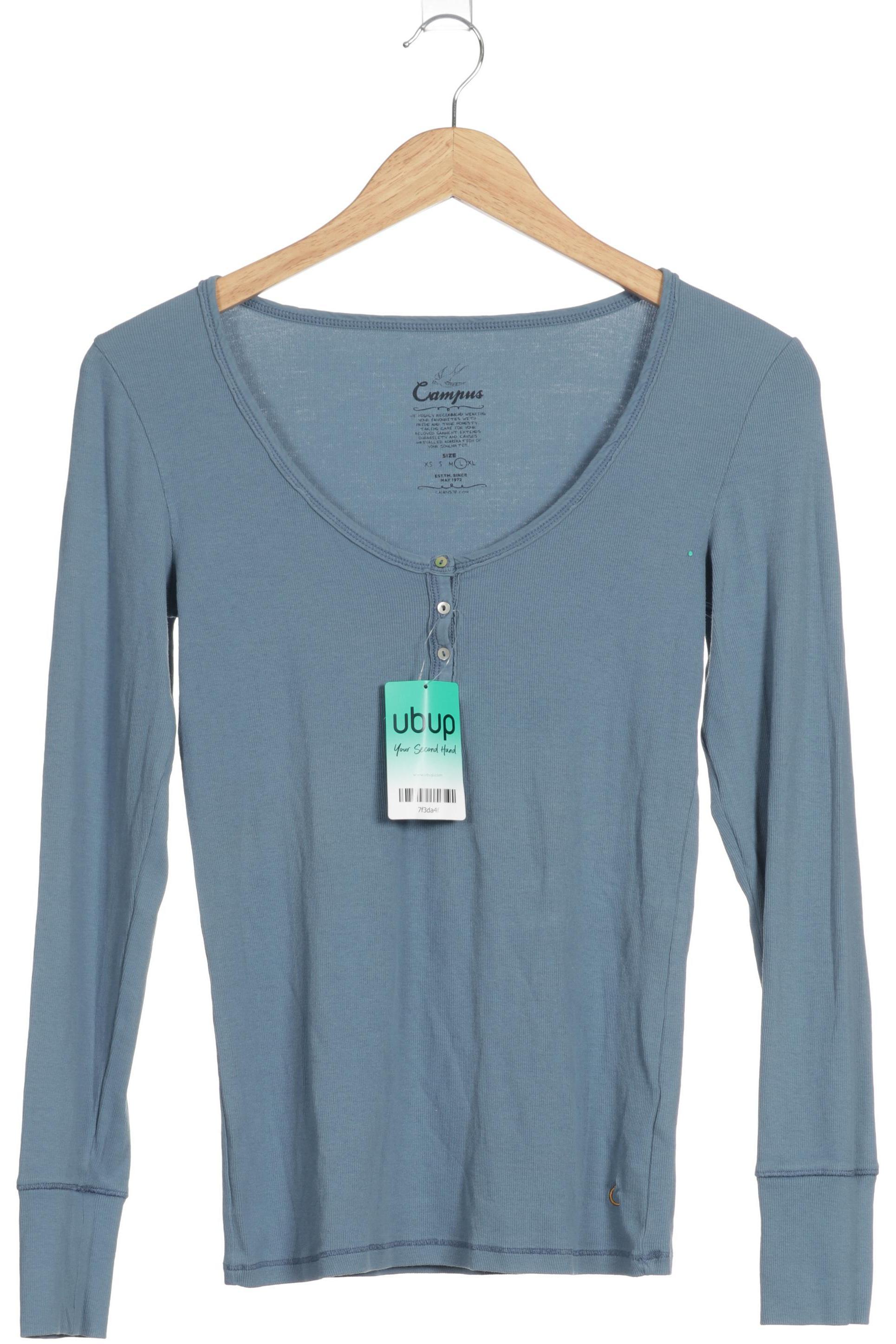 

Campus by Marc O Polo Damen Langarmshirt, blau, Gr.
