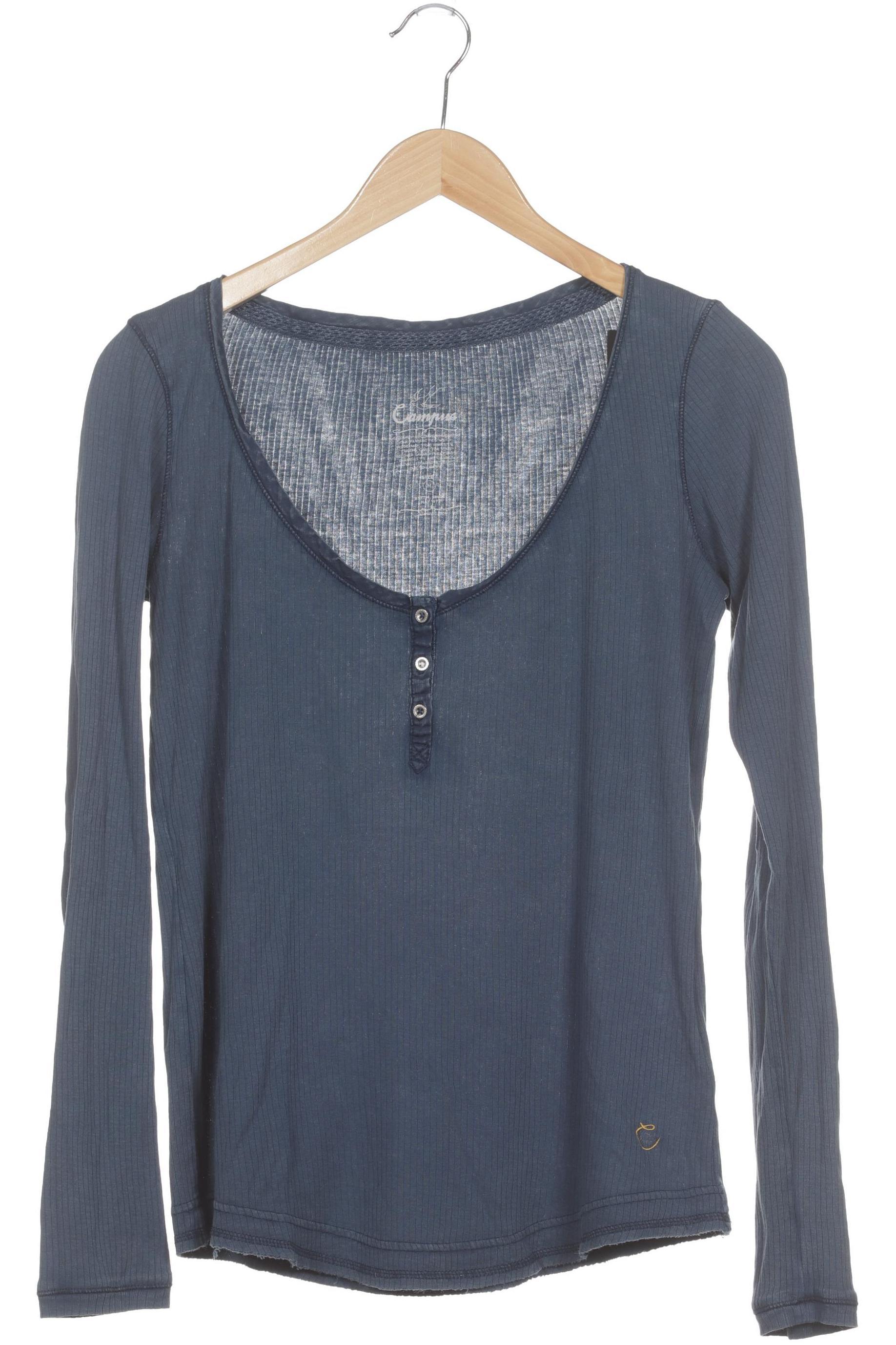 

Campus by Marc O Polo Damen Langarmshirt, blau, Gr.