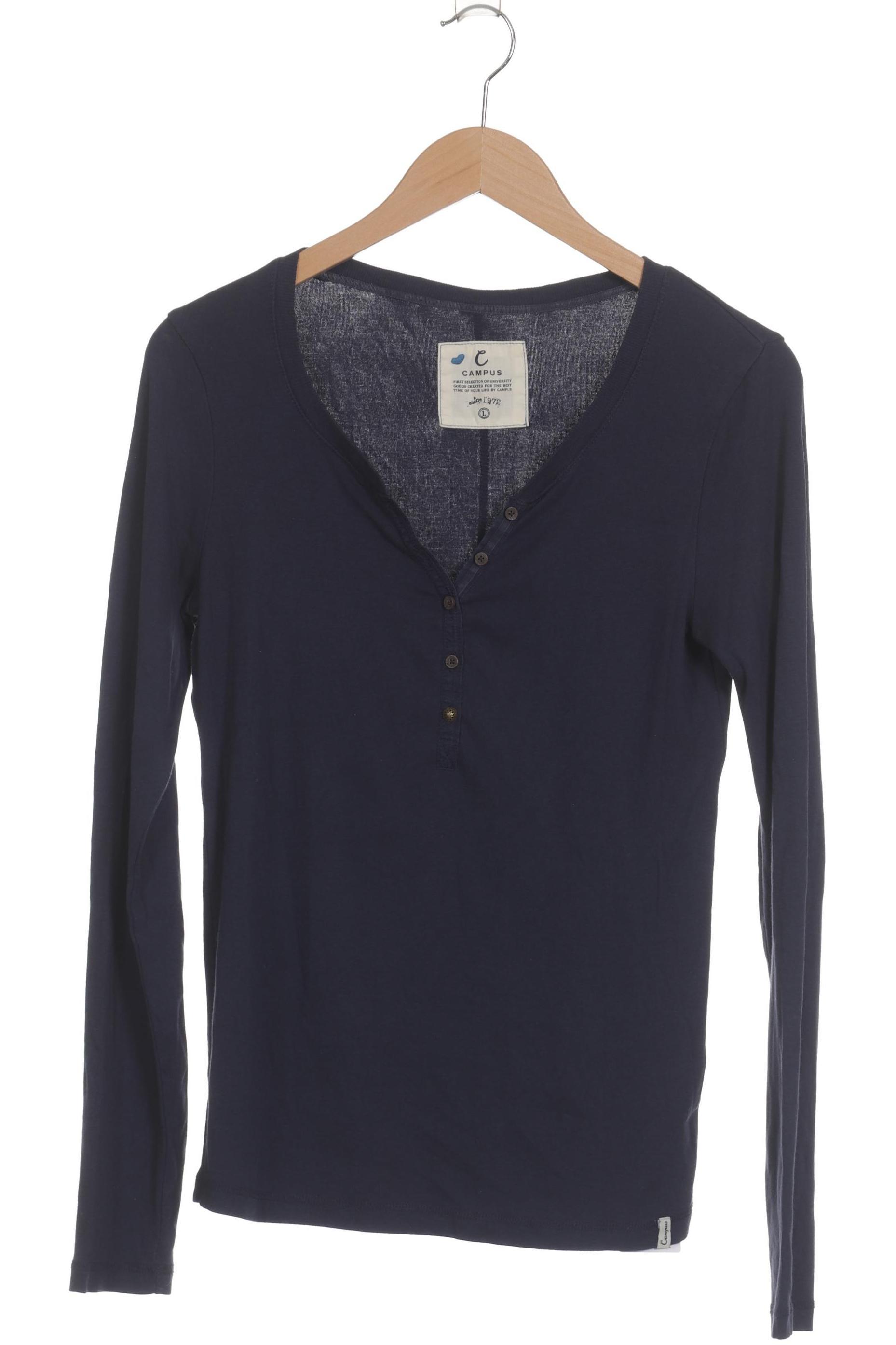 

Campus by Marc O Polo Damen Langarmshirt, blau, Gr.