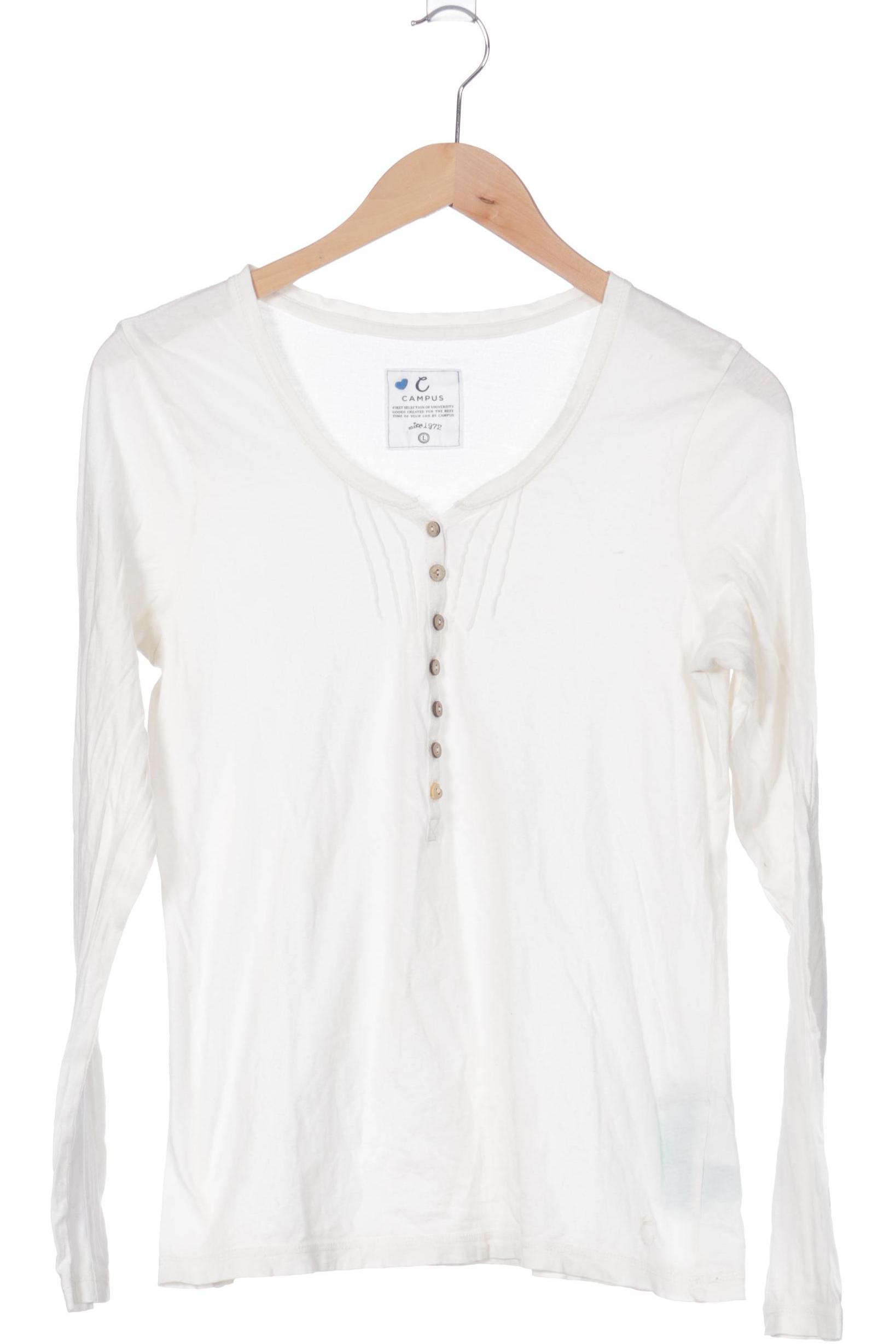 

Campus by Marc O Polo Damen Langarmshirt, weiß, Gr.