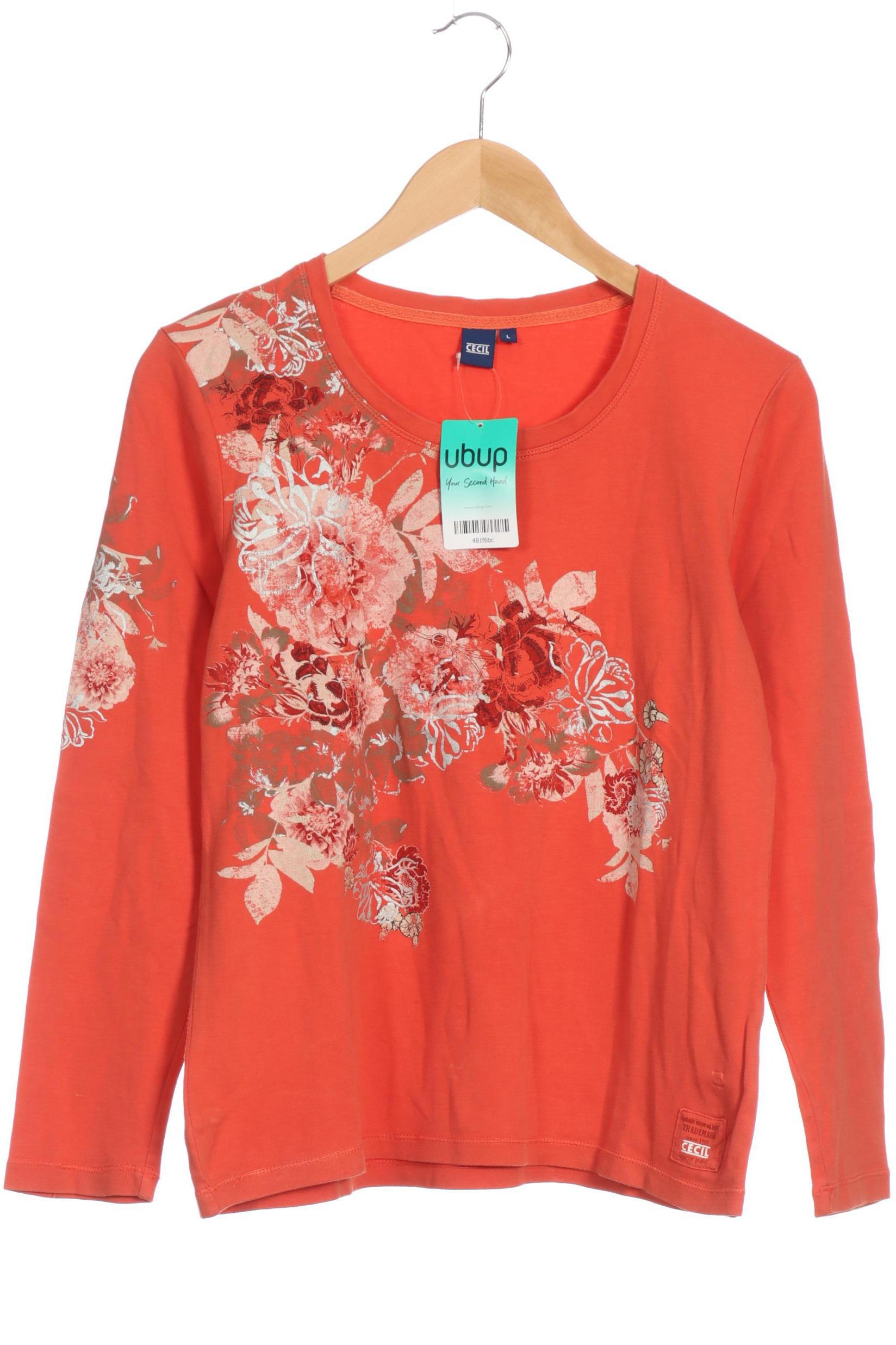 

Cecil Damen Langarmshirt, orange, Gr.