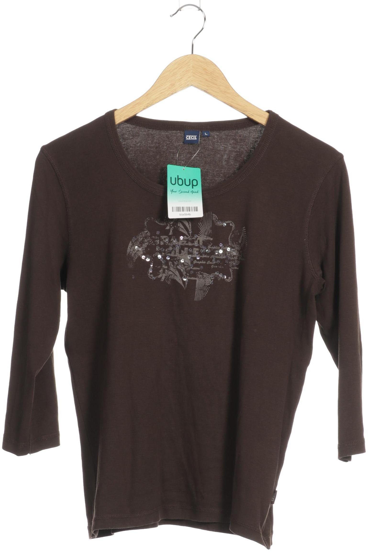 

Cecil Damen Langarmshirt, braun, Gr.